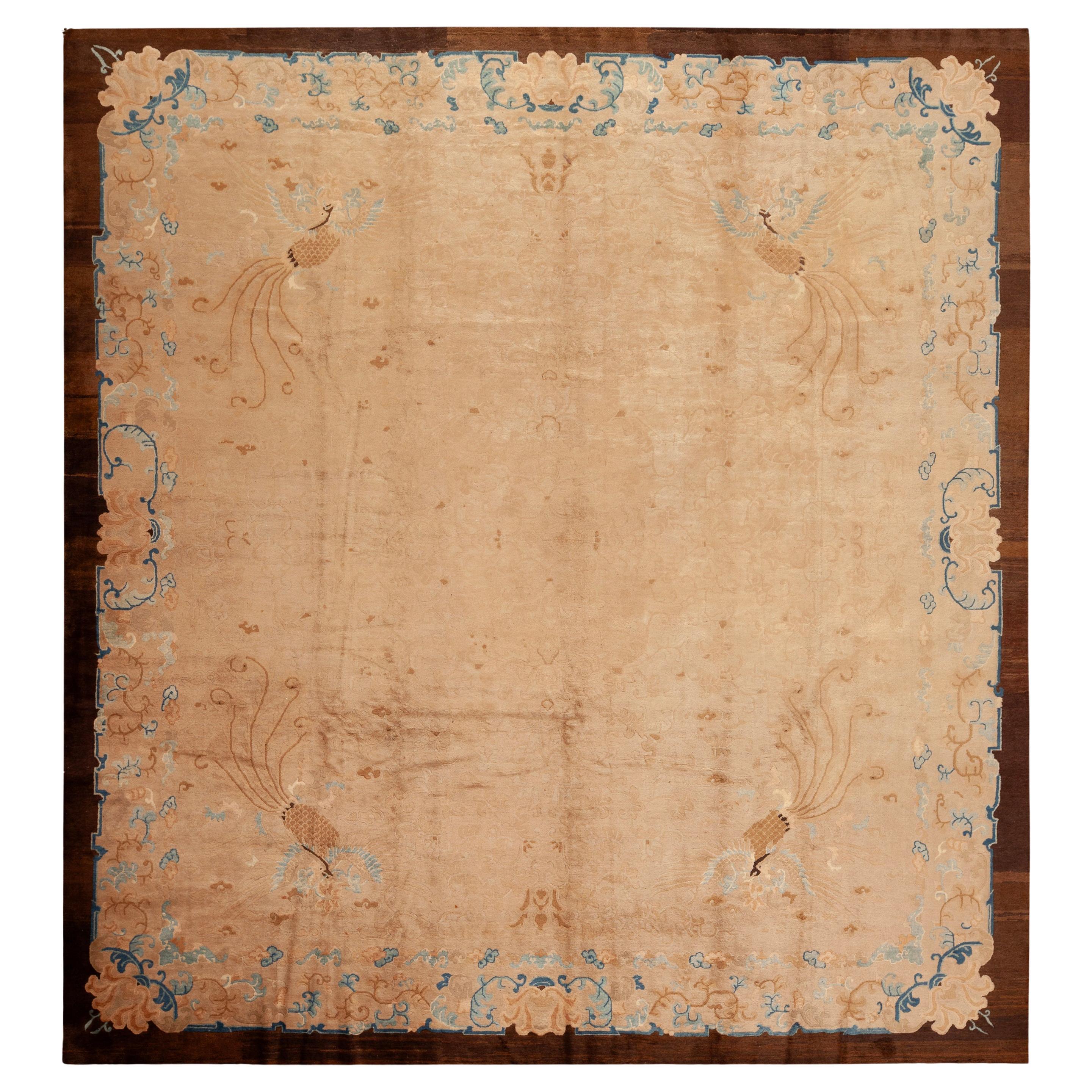 Nazmiyal Collection Antique Chinese Peking Rug 10 ft 10 in x 11 ft 4 in