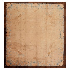 Nazmiyal Collection Antique Chinese Peking Rug 10 ft 10 in x 11 ft 4 in