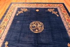 Nazmiyal Collection Antique Chinese Peking Rug 9 ft x 9 ft 9 in