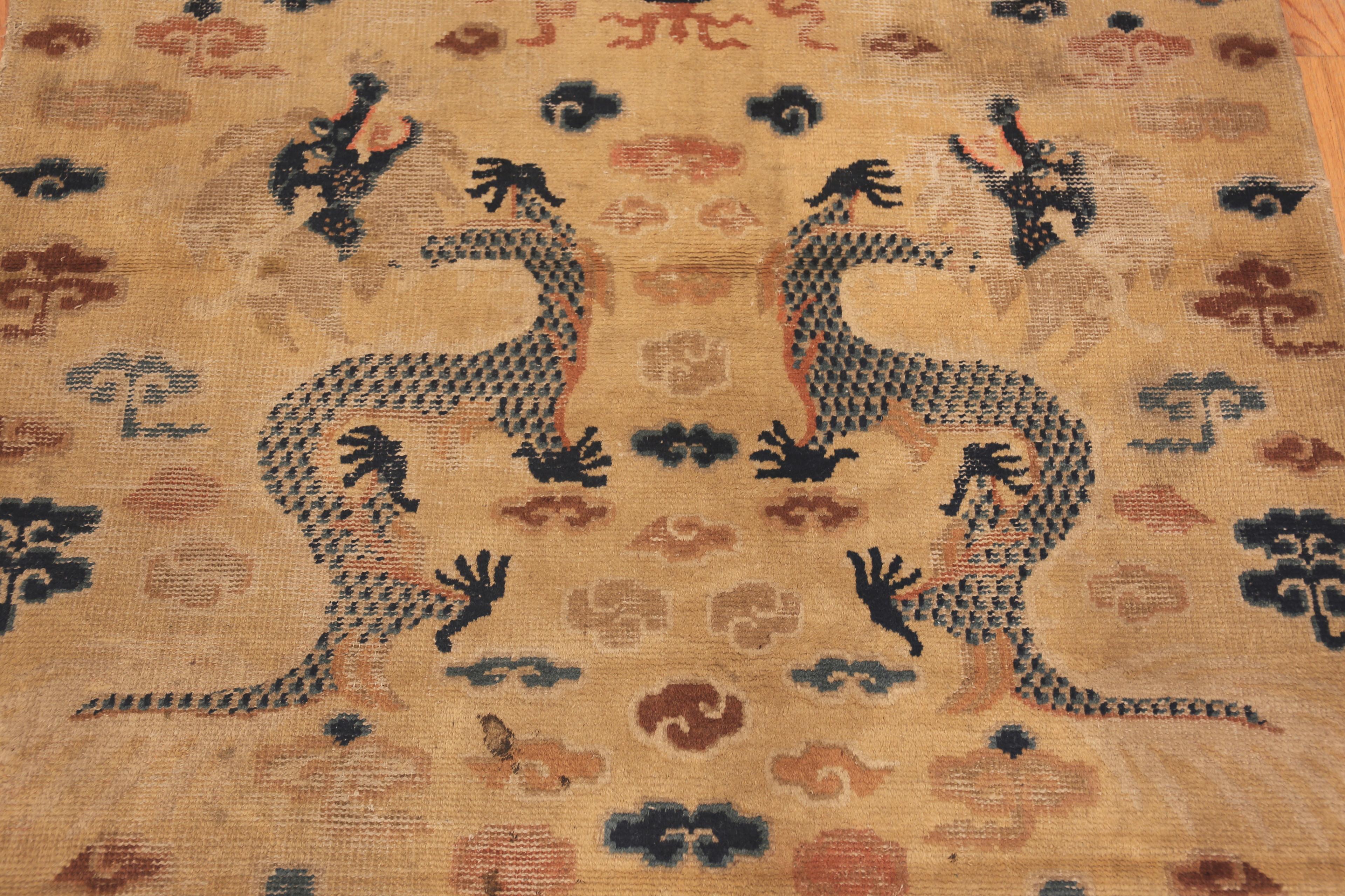 Other Antique Dragon Design Chinese Rug. 4 ft 4 in x 6 ft 10 in For Sale