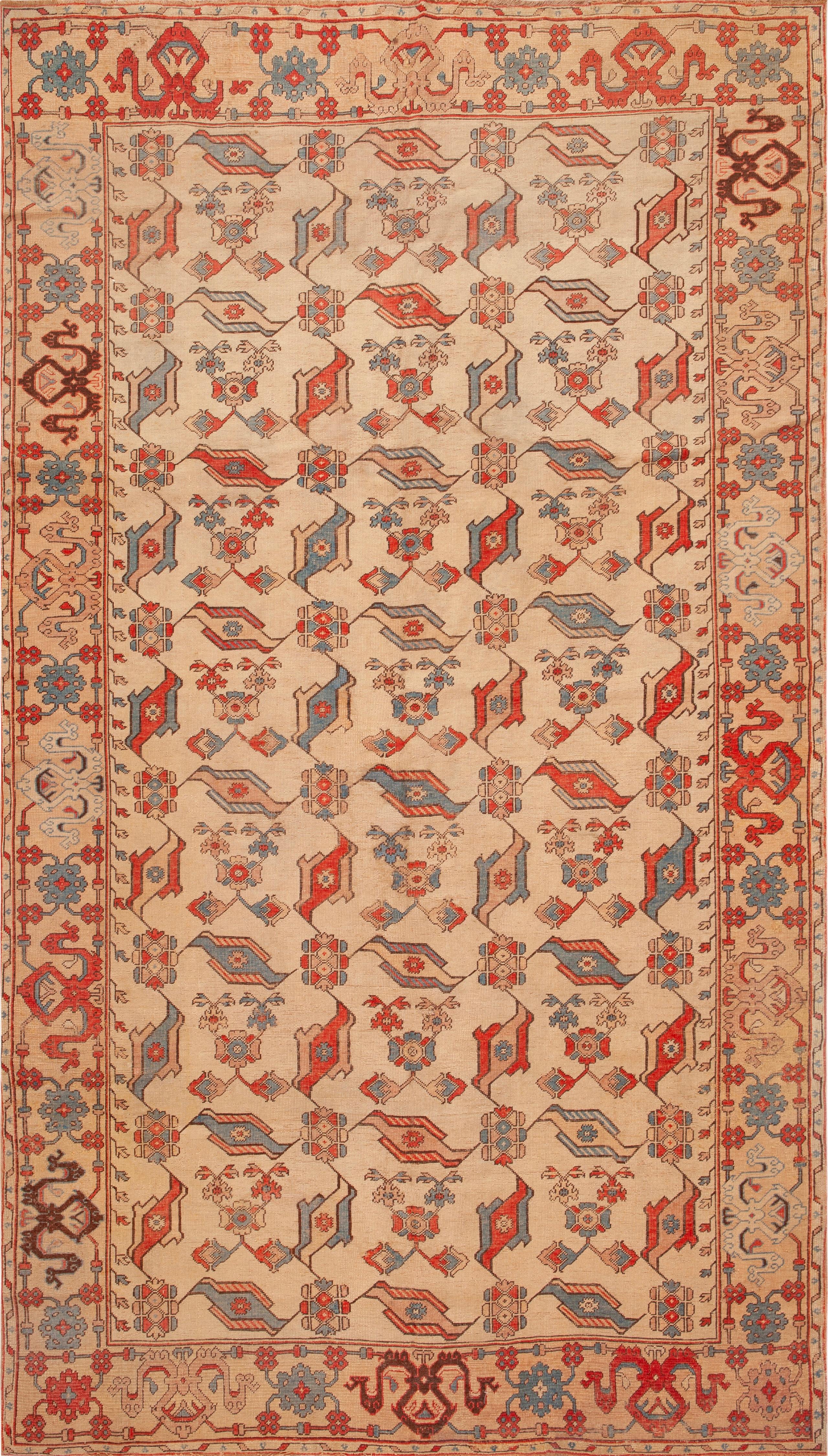 Nazmiyal Collection Antique Early Transylvanian Birds Pattern Rug (Rumänisch) im Angebot