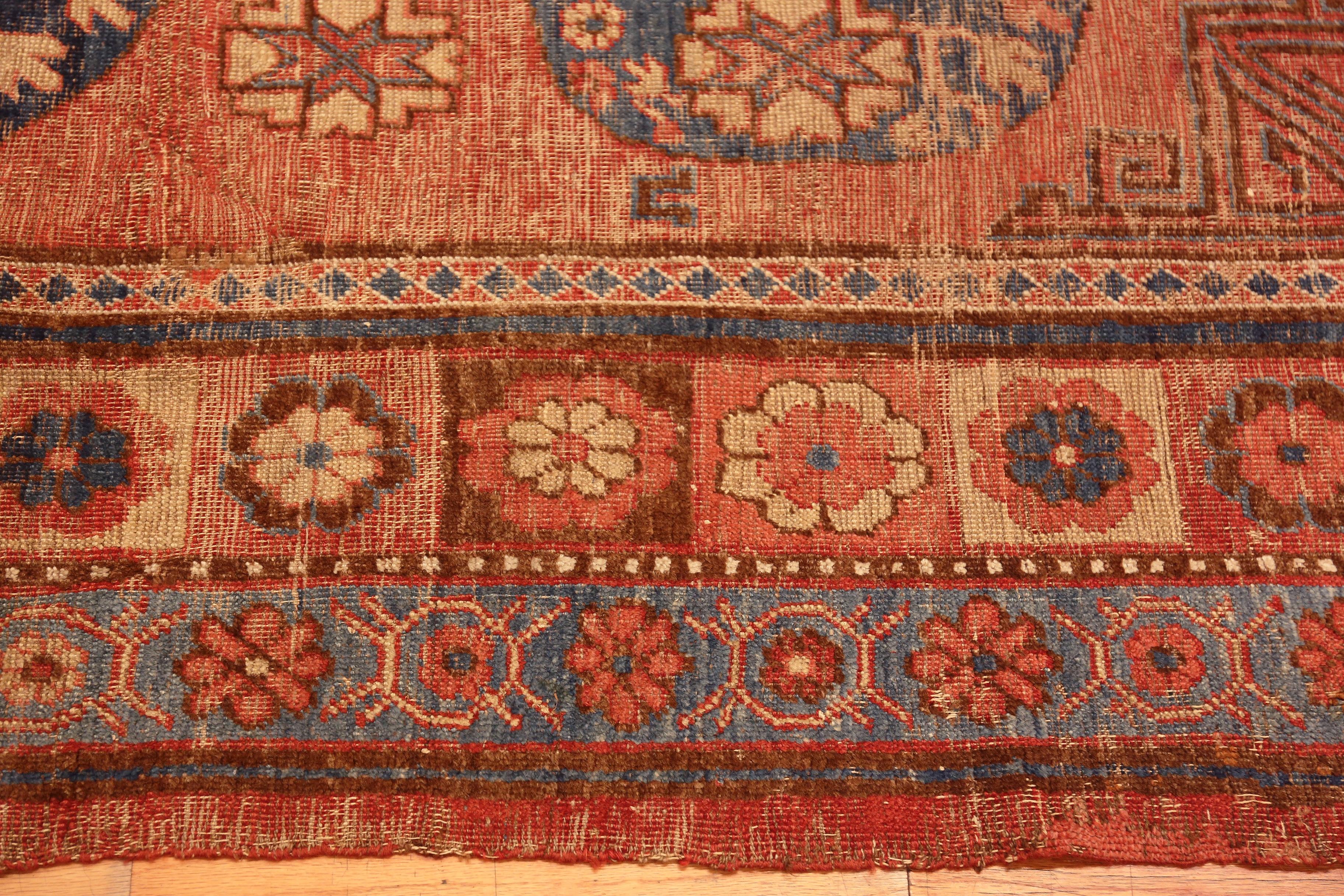Turkestan oriental Collection Nazmiyal Collection Antique East Turkestan Khotan Rug 4 ft x 8 ft 2 in en vente