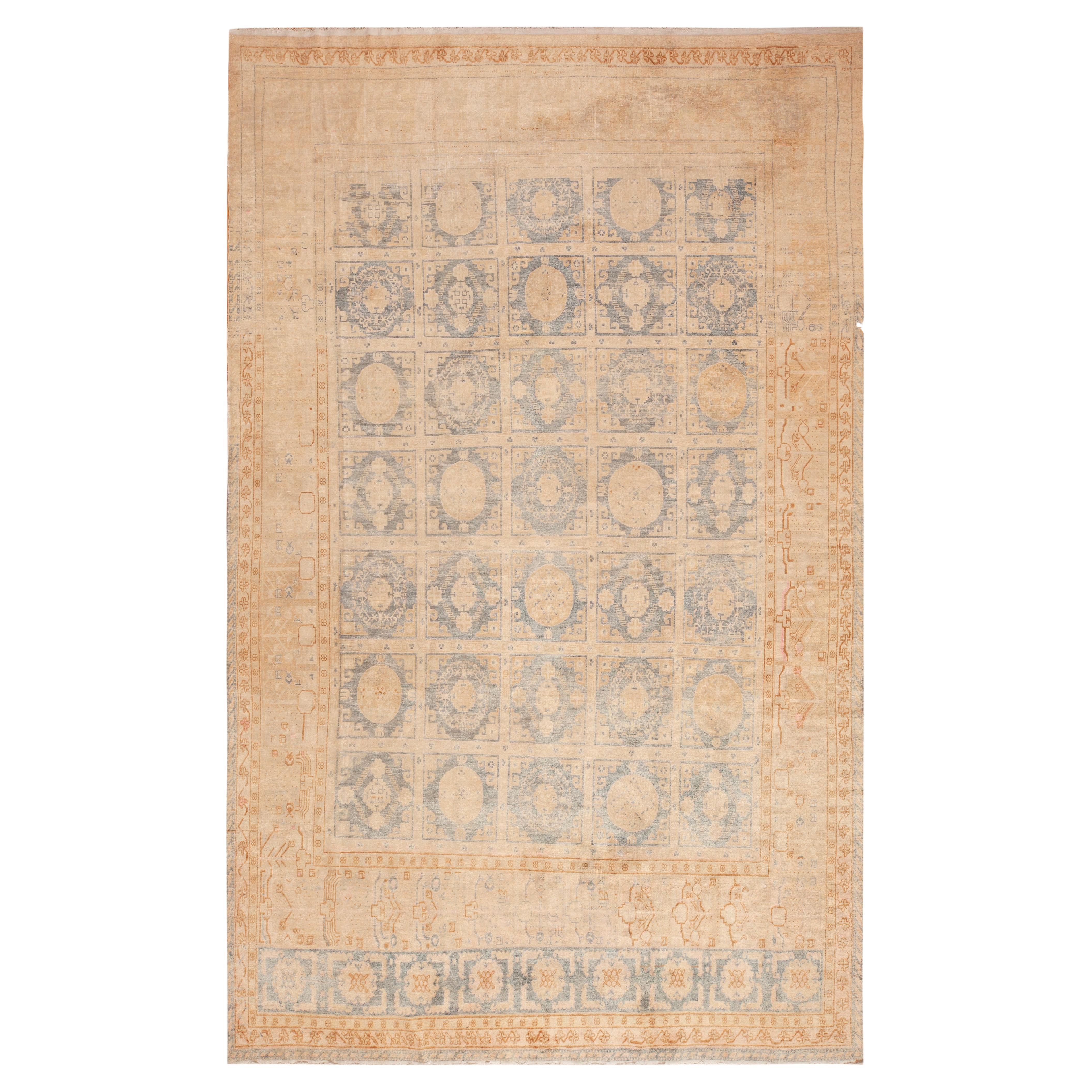 Nazmiyal Collection Antique East Turkestan Khotan Rug 9 ft 7 in x 15 ft 6 in