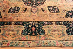 Nazmiyal Collection Antique European Floral Rug Artistic 10 ft 8 in x 15 ft 6 in