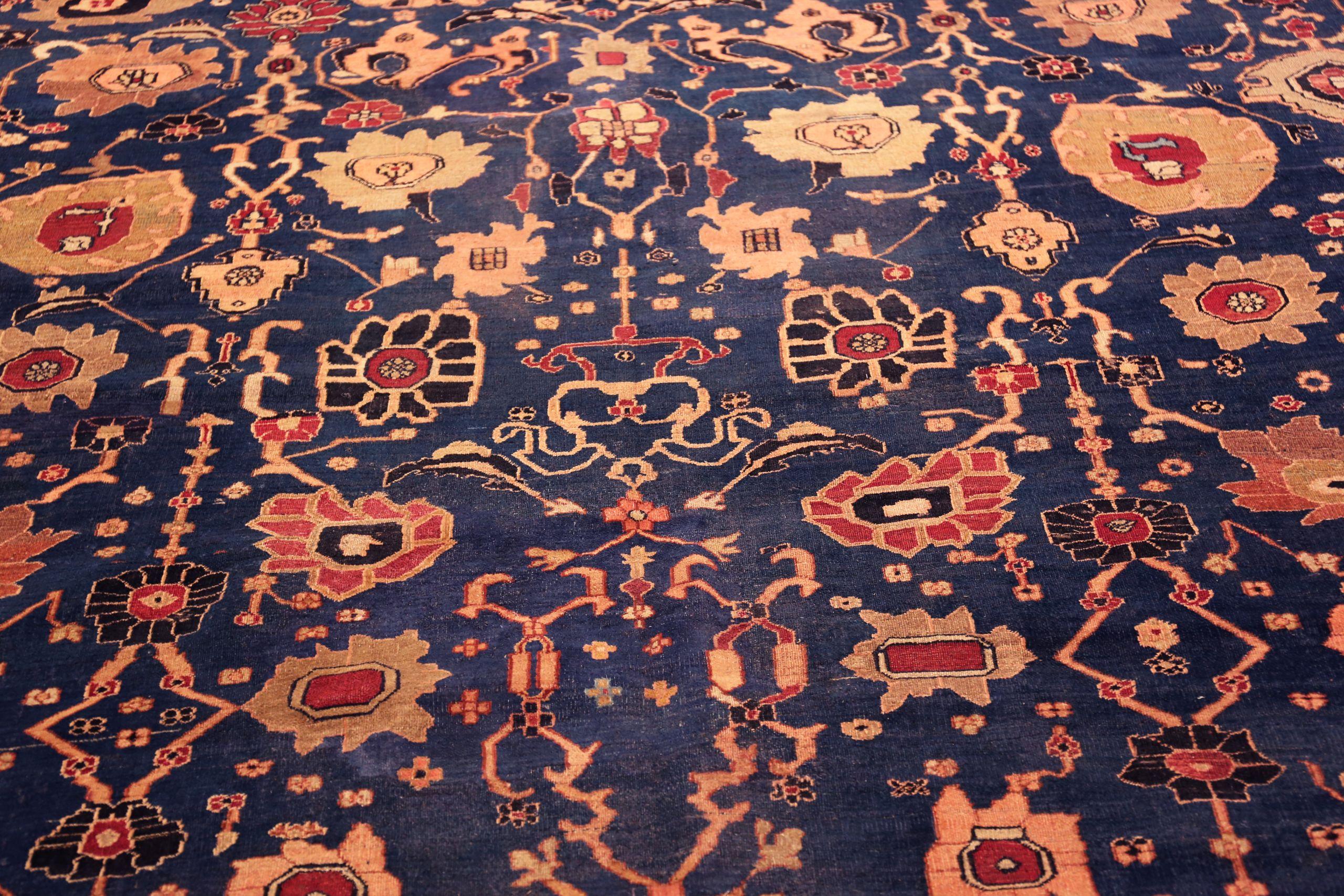 Nazmiyal Collection Antike florale persische Khorassan Teppich 17 ft x 17 ft 7 in im Angebot 1