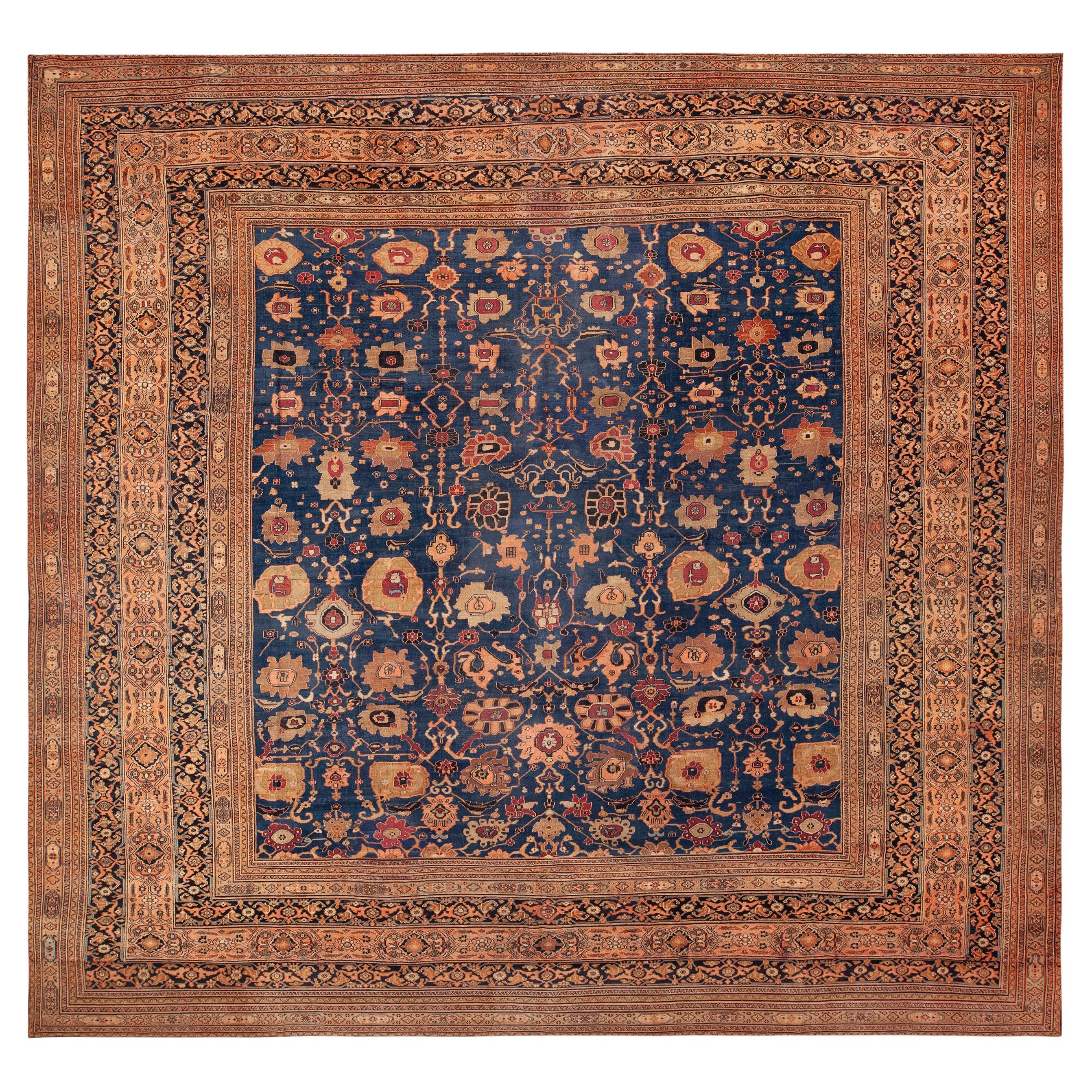 Collection Antique Floral Persian Khorassan Rug 17 ft x 17 ft 7 in