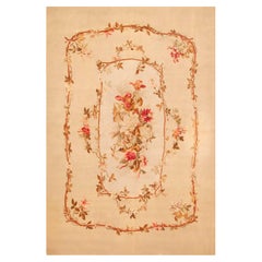 Nazmiyal Collection Antique French Aubusson Carpet 5 ft 3 in x 7 ft 10 in
