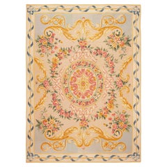Nazmiyal Collection Antique French Aubusson Rococo Rug 9 ft x 12 ft 3 in