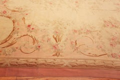 Nazmiyal Collection Antique French Aubusson Rug 16 ft 2 in x 17 ft 9 in