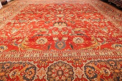Antique Indian Agra Carpet. Size: 18 ft x 19 ft 1 in