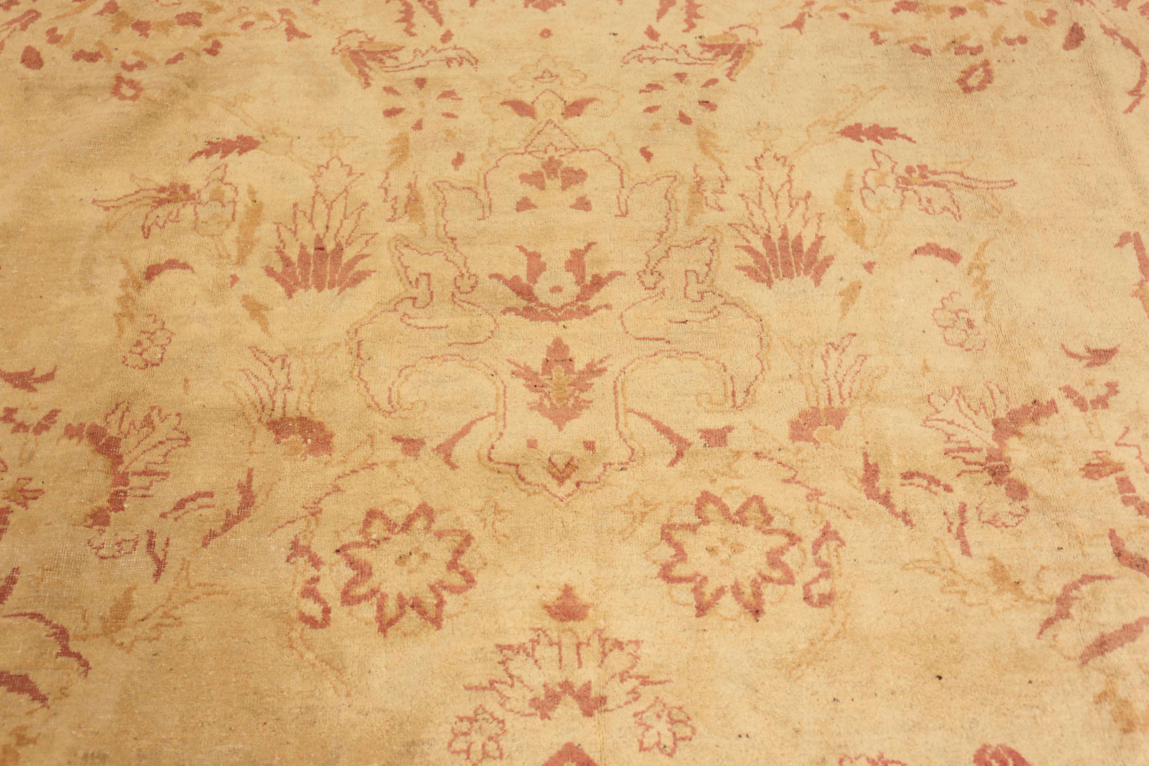Tappeto Antico Indiano Agra Collection Nazmiyal Collection 10 ft 7 in x 14 ft 4 in in vendita 1