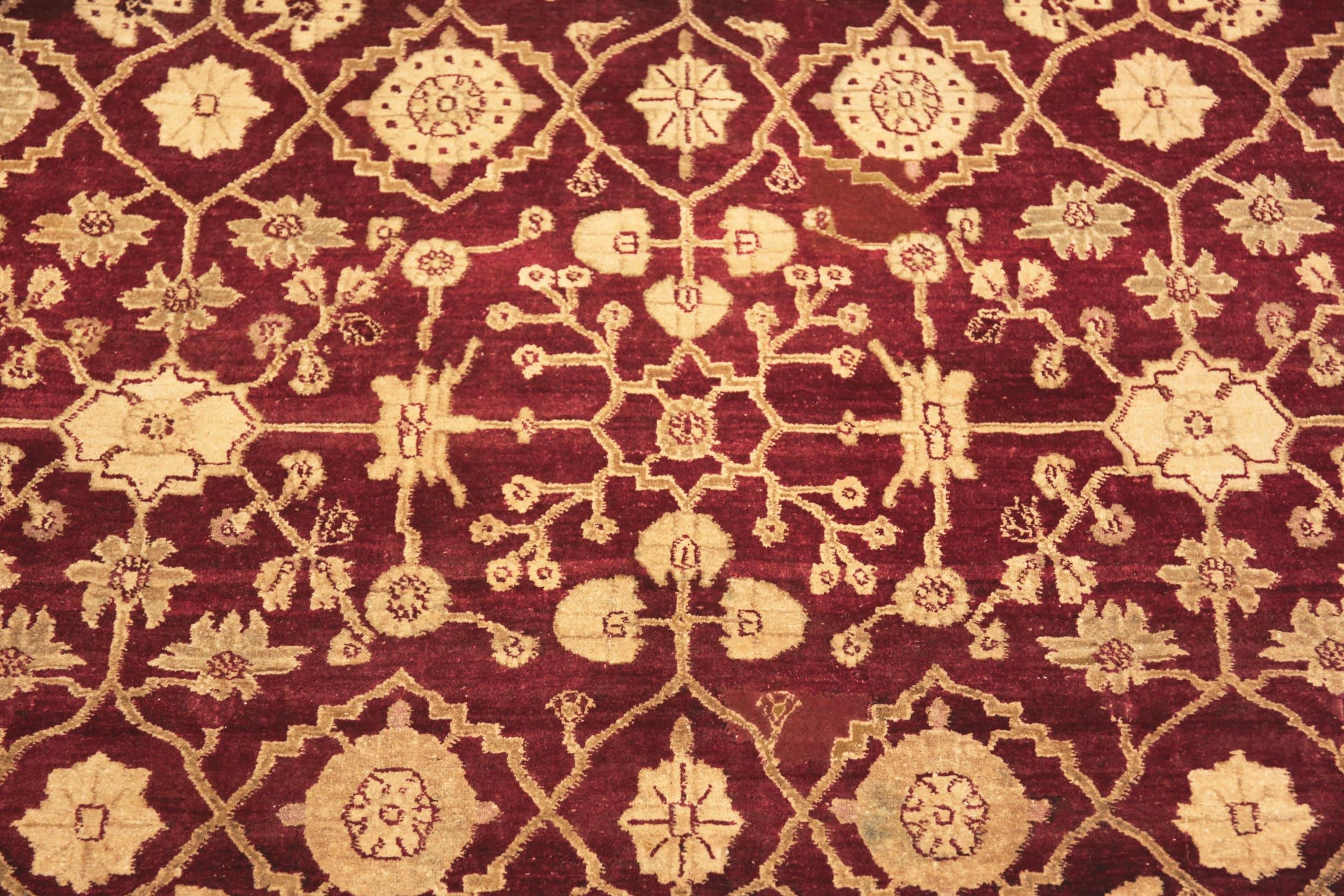 Wool Antique Indian Agra Rug. 13 ft 8 in x 16 ft 4 in For Sale