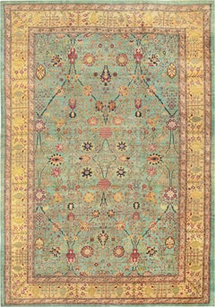 Nazmiyal Collection Antique Indian Agra Rug. 15' 10" x 23'