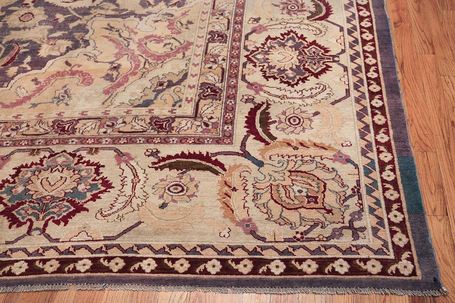 Antique Indian Agra Rug. Size: 14 ft x 20 ft 10 in For Sale 4