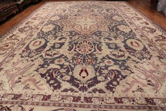 Antique Indian Agra Rug. Size: 14 ft x 20 ft 10 in