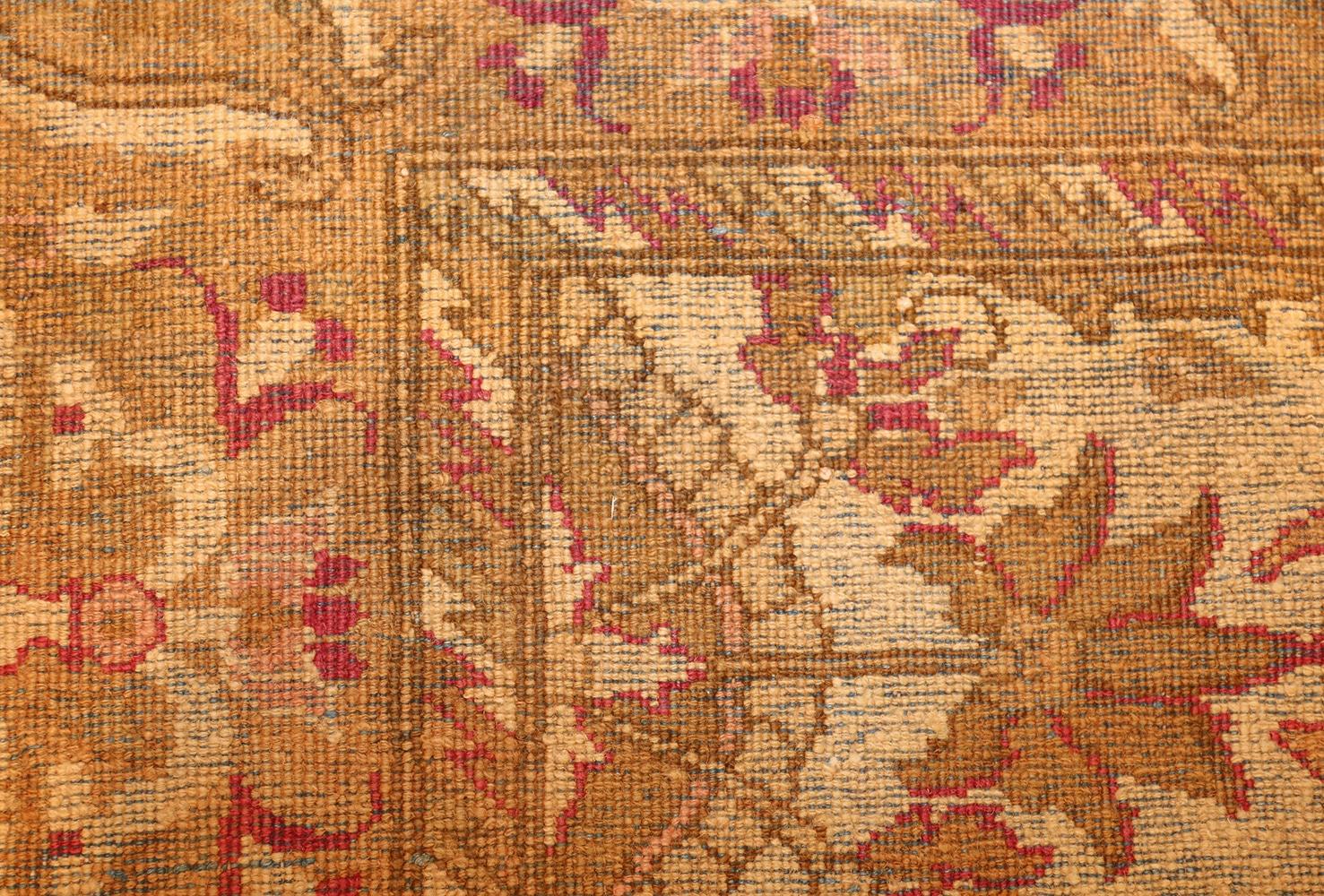 Antique Indian Agra Rug. Size: 4 ft x 6 ft 9 in For Sale 3