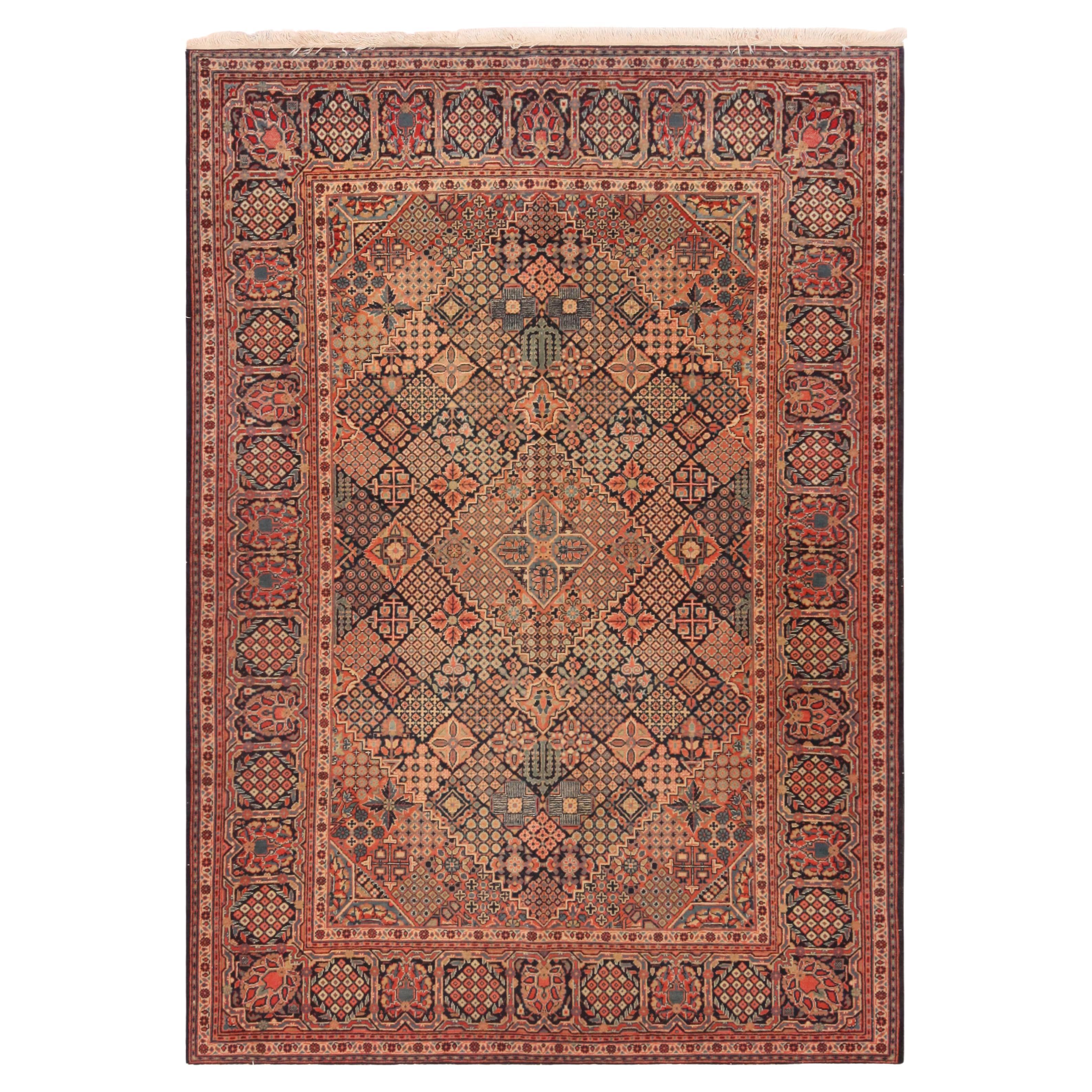 Nazmiyal Collection Antique Kashan Joshagan 4 ft 5 in x 6 ft 6 in