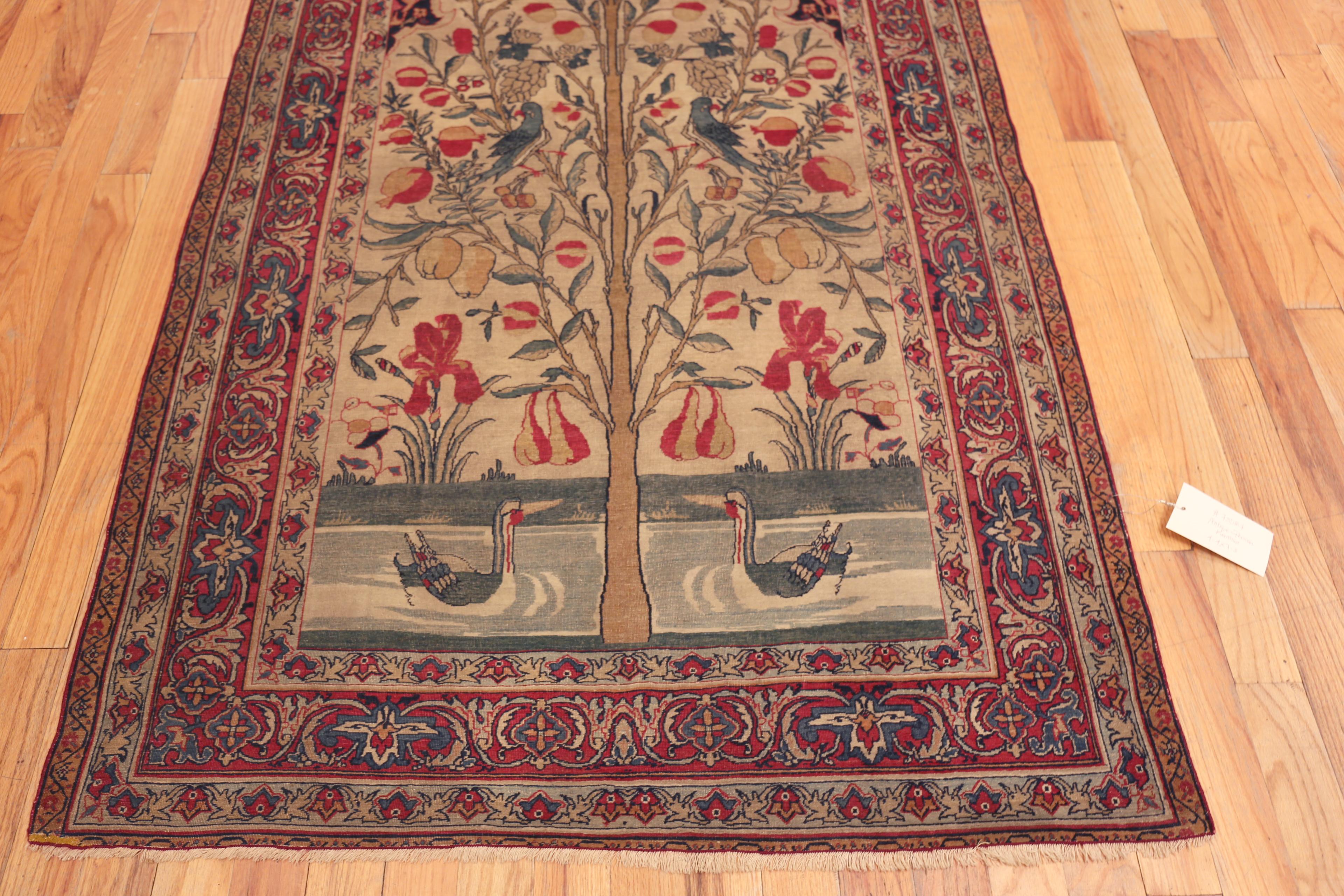 Collection Nazmiyal Collection Kerman antique Tapis 4 ft 4 in x 7 ft 3 in en vente 2