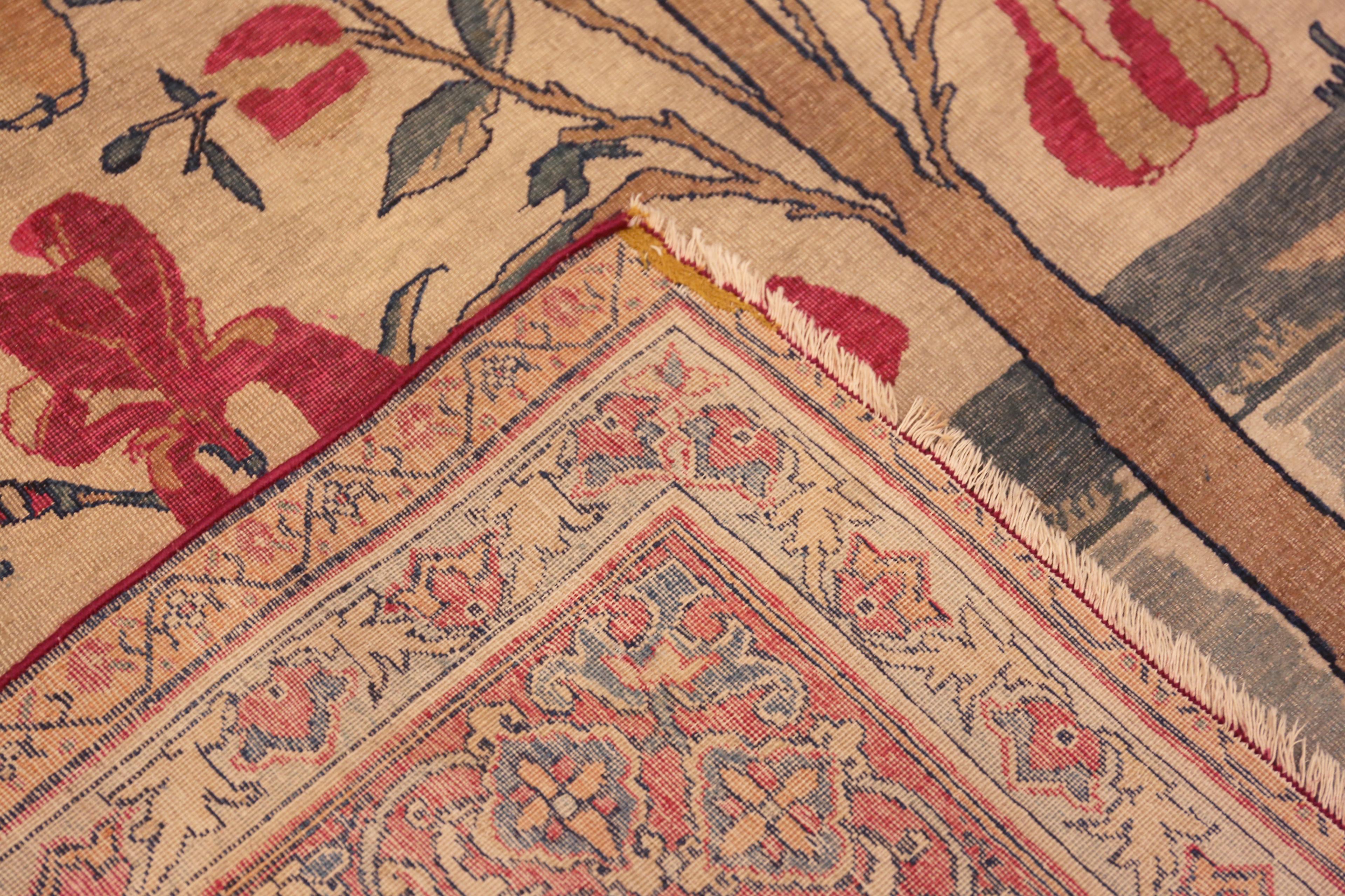 Collection Nazmiyal Collection Kerman antique Tapis 4 ft 4 in x 7 ft 3 in Bon état - En vente à New York, NY