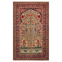 Nazmiyal Collection Antique Kerman Tree Rug 4 ft 4 in x 7 ft 3 in
