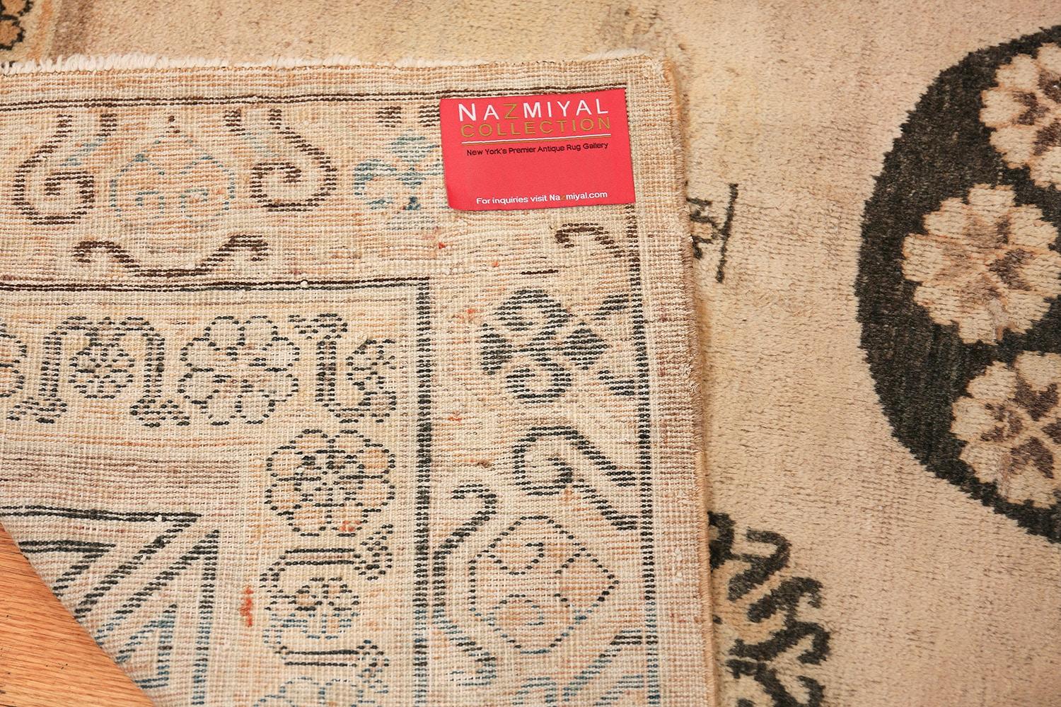 East Turkestani Antique Khotan Carpet. Size: 4 ft 2 in x 5 ft 8 in For Sale