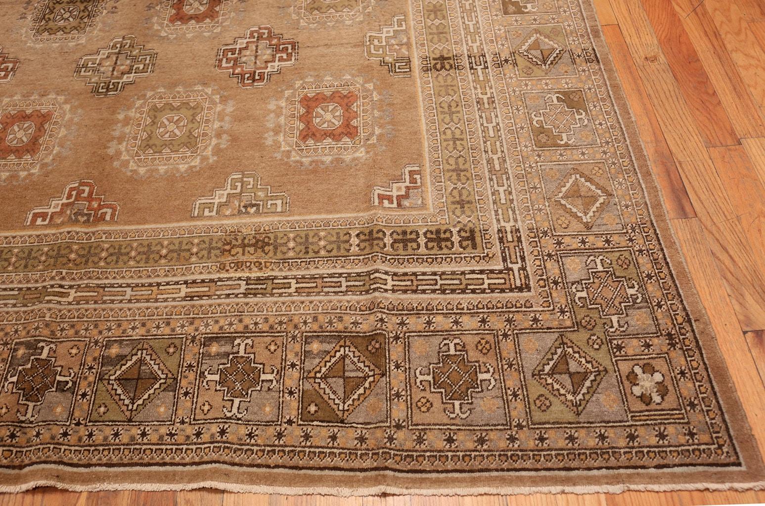 Hand-Knotted Antique Khotan Carpet. Size: 9 ft x 17 ft 2 in For Sale
