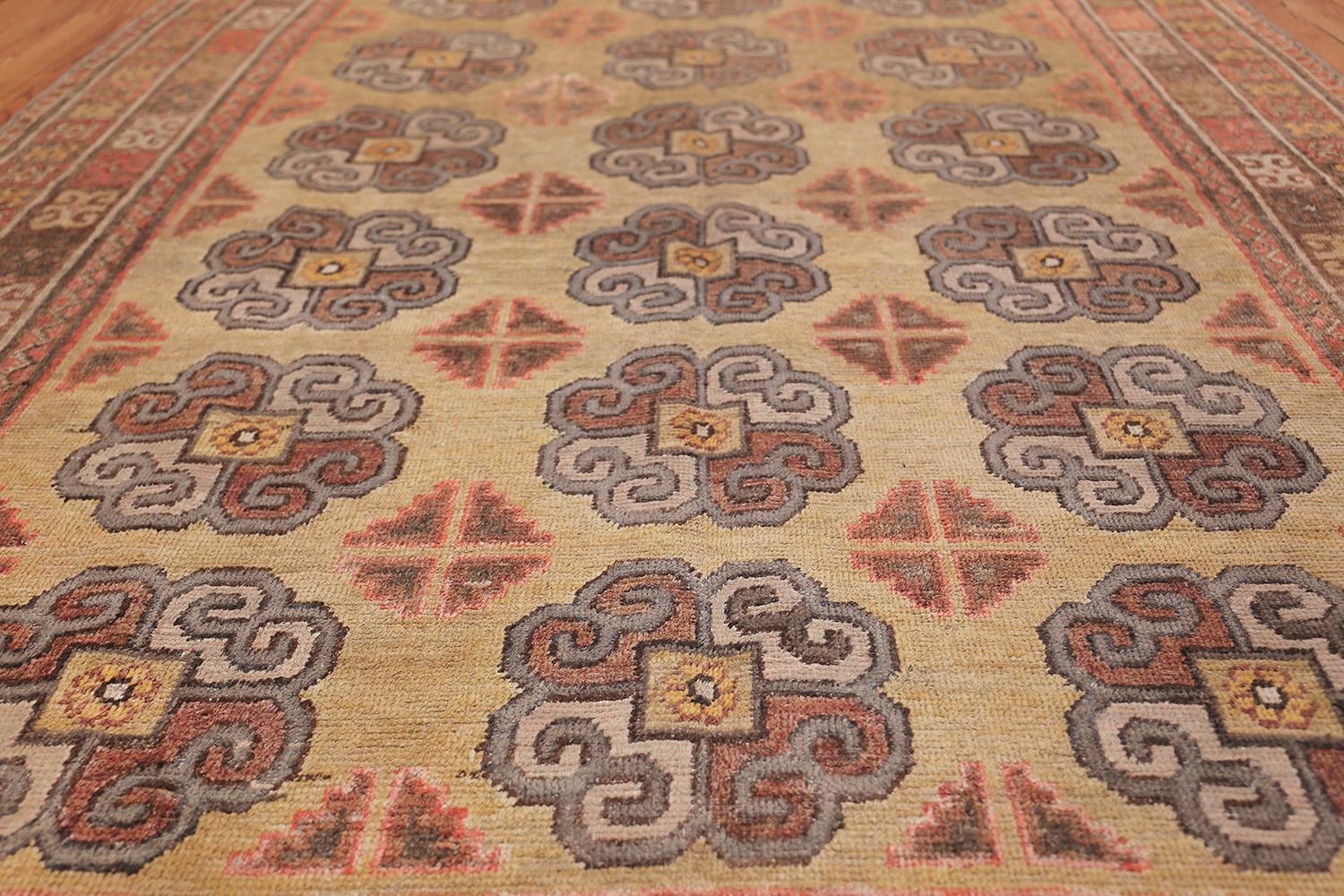Hand-Knotted Antique Khotan Rug. Size: 6 ft 1 in x 11 ft 10 in For Sale