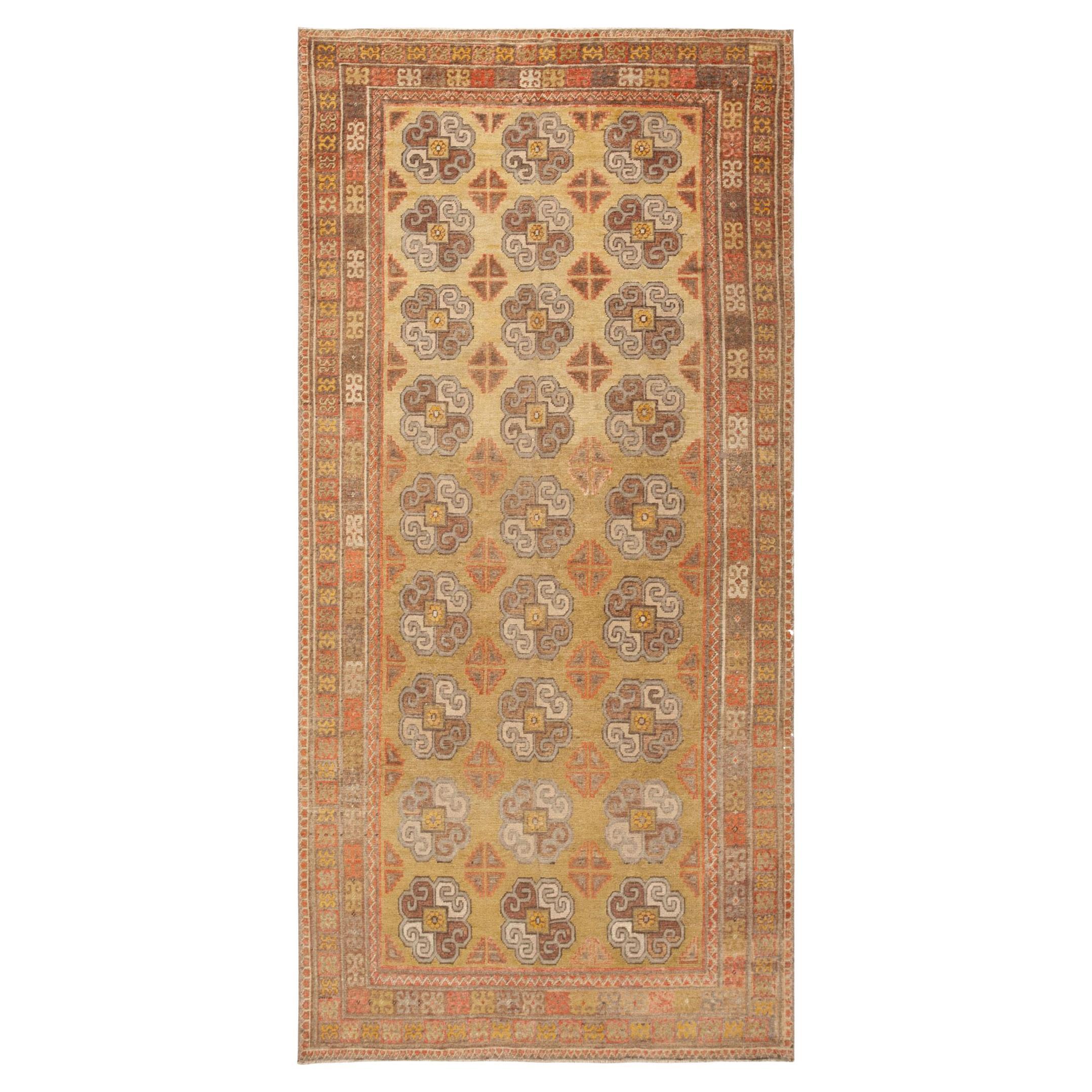 Antique Khotan Rug. Size: 6 ft 1 in x 11 ft 10 in For Sale