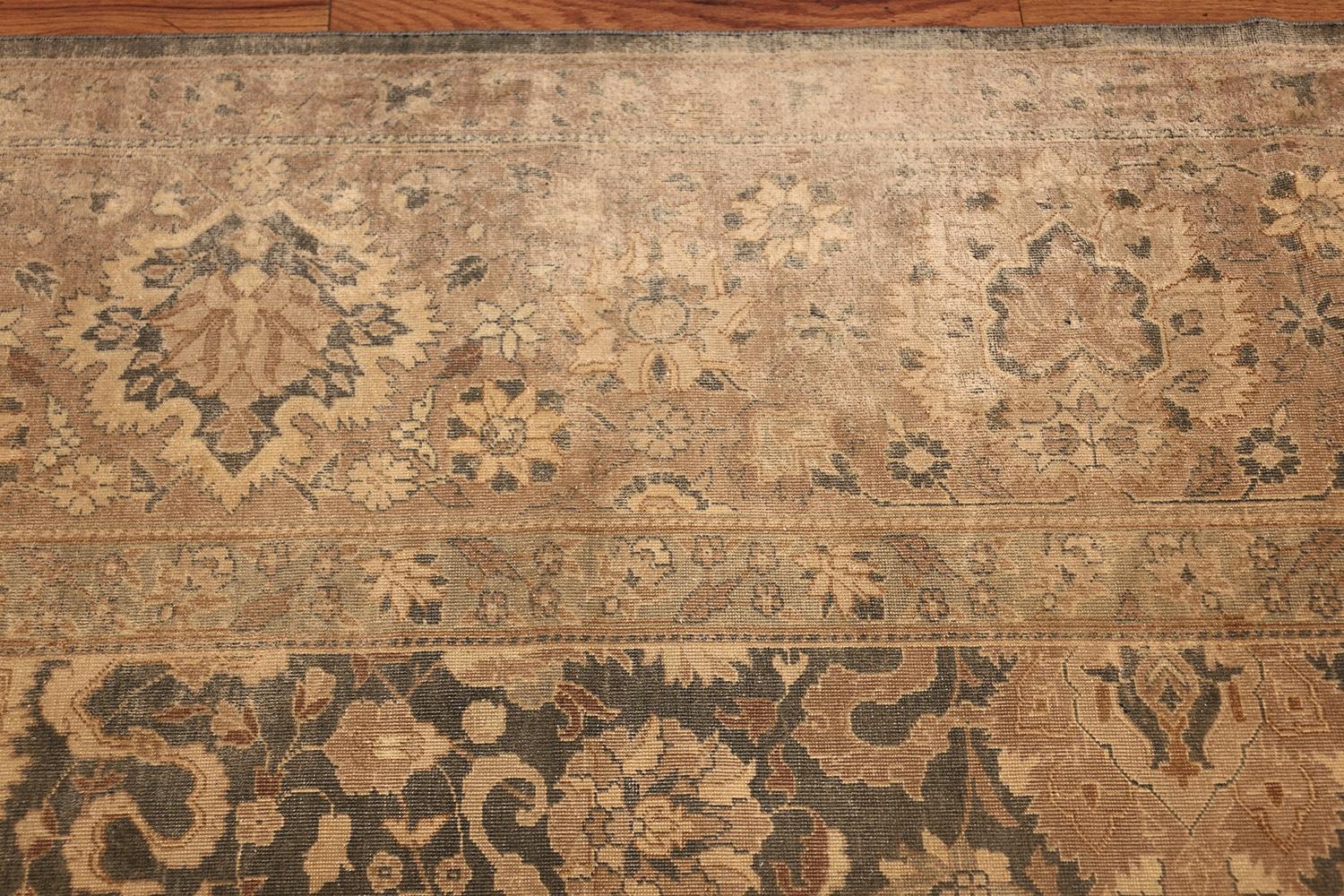Antique Light Blue Indian Rug. Size: 12 ft x 19 ft 7 in In Good Condition For Sale In New York, NY