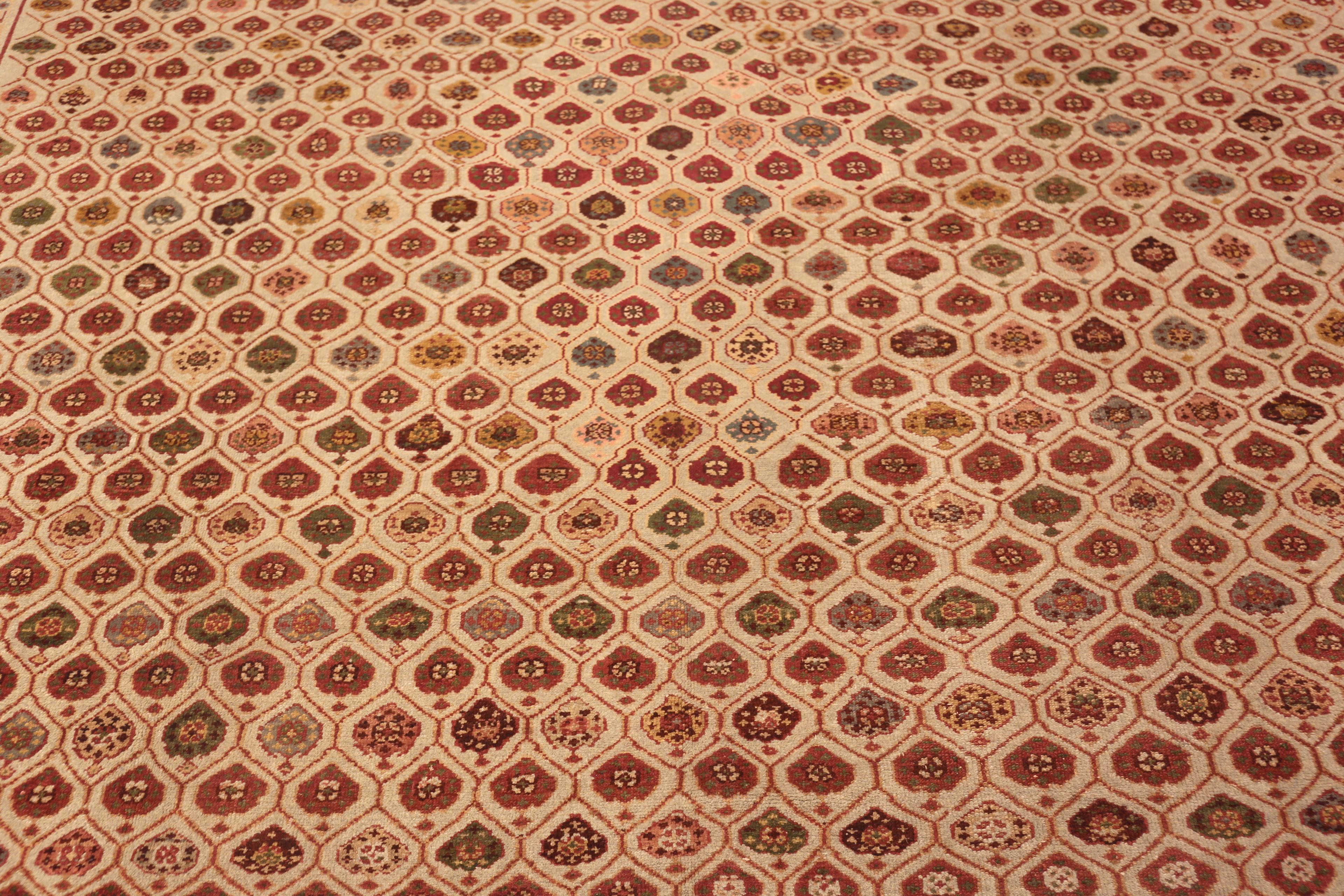 Noué à la main Collectional Antique Malayer Persian Rug 10 ft 5 in x 12 ft 7 in en vente