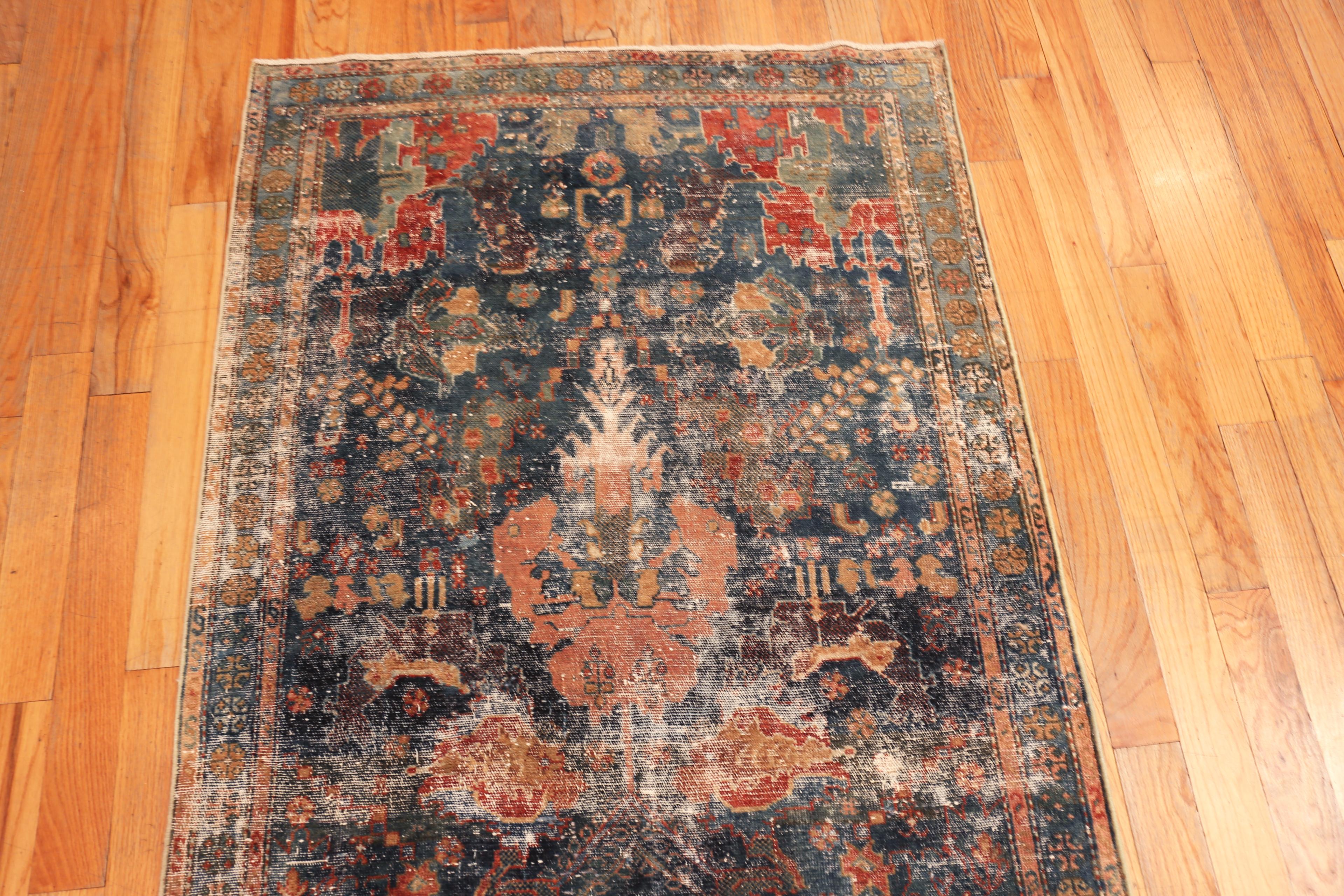 Nazmiyal Collection Antique Malayer Läufer Teppich 3 ft x 19 ft 3 in (Persisch) im Angebot