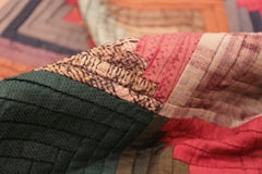 Antike amerikanische Mennonit-Steppdecke. 5 ft 3 in x 5 ft 6 in