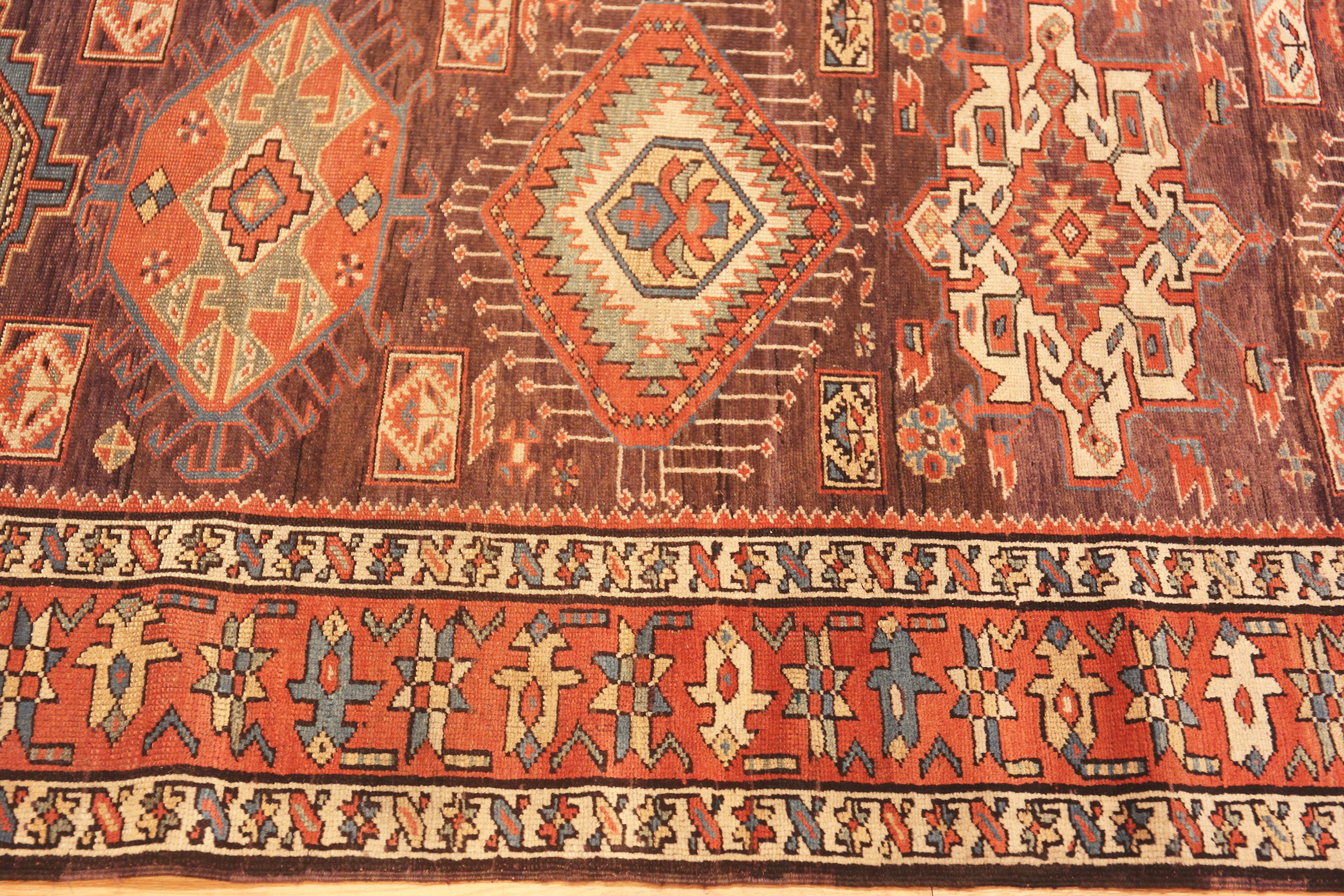 Tribal Antique North West Persian Runner.  3 ft 8 in x 14 ft 3 in For Sale
