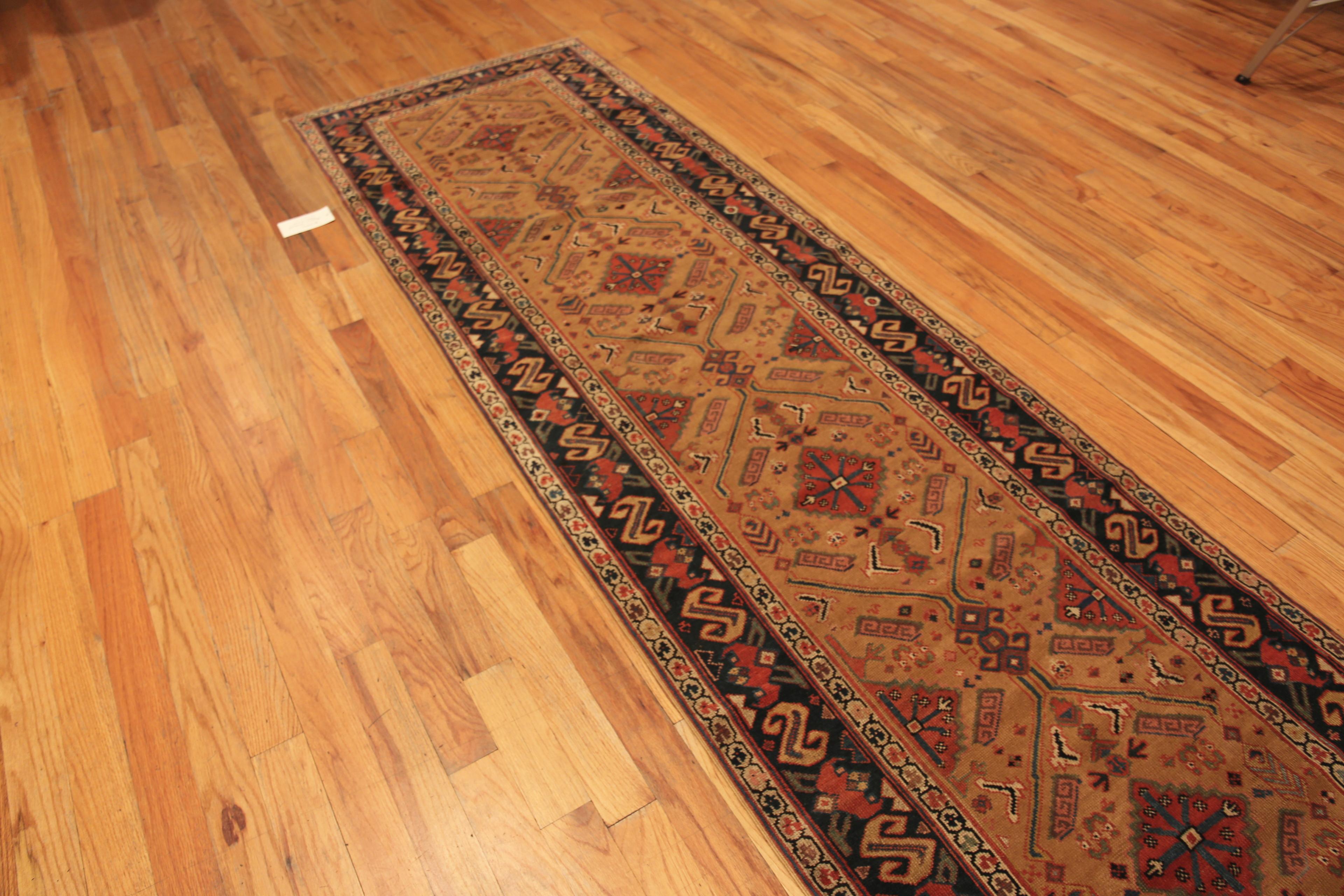 Antique Northwest Persian Runner, Country of Origin: Persian Rug, Circa Date: 1900. Size: 3 ft 4 in x 13 ft 2 in (1.02 m x 4.01 m)

