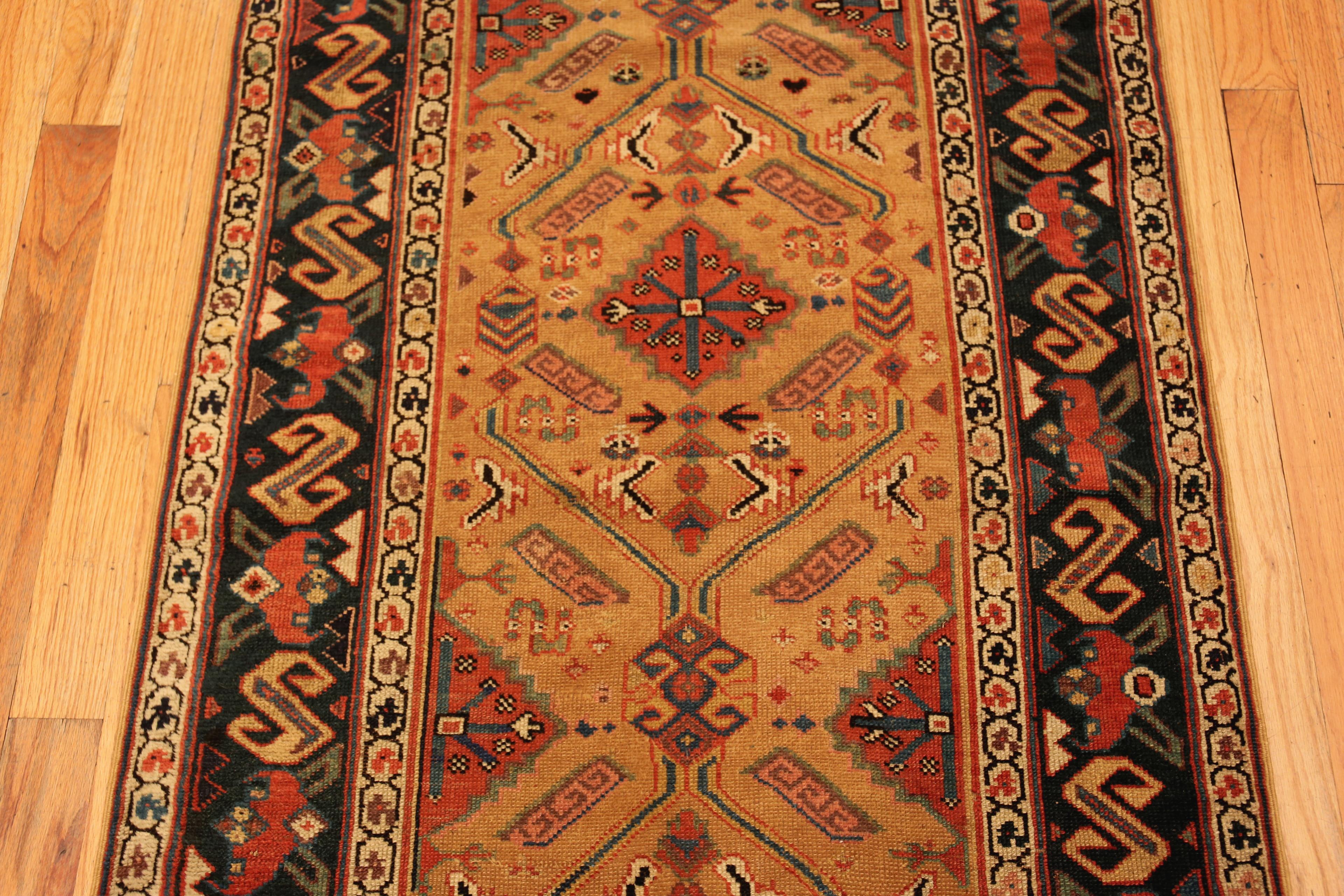 Hand-Knotted Antique Northwest Persian Runner. 3 ft 4 in x 13 ft 2 in For Sale