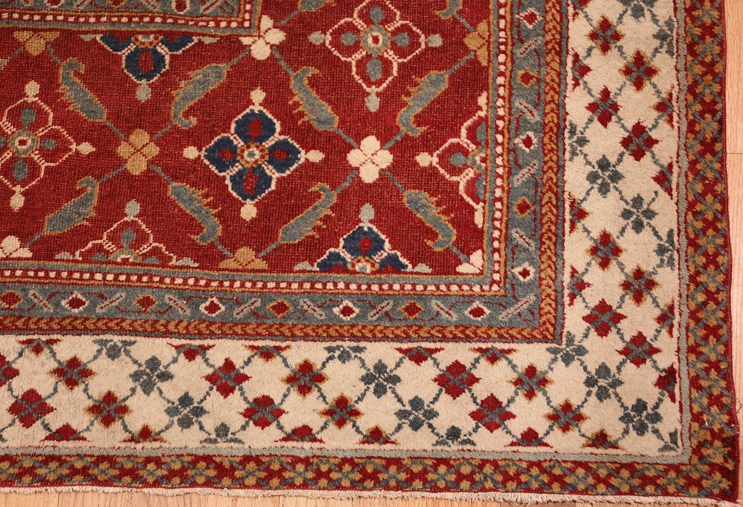 Wool Antique Oriental Indian Agra Rug. 15 ft 2 in x 23 ft 8 in For Sale