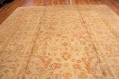 Nazmiyal Collection Antique Oushak Turkish Rug 13 ft x 15 ft 5 in