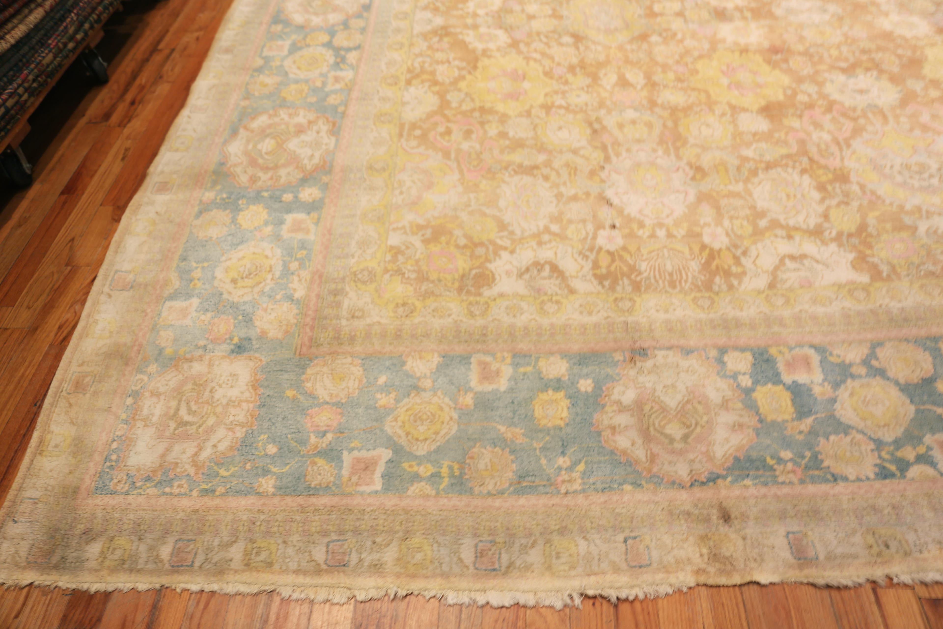 Indiano Nazmiyal Collection Tappeto indiano Agra antico e sovradimensionato 15 ft. x 22 ft. in vendita