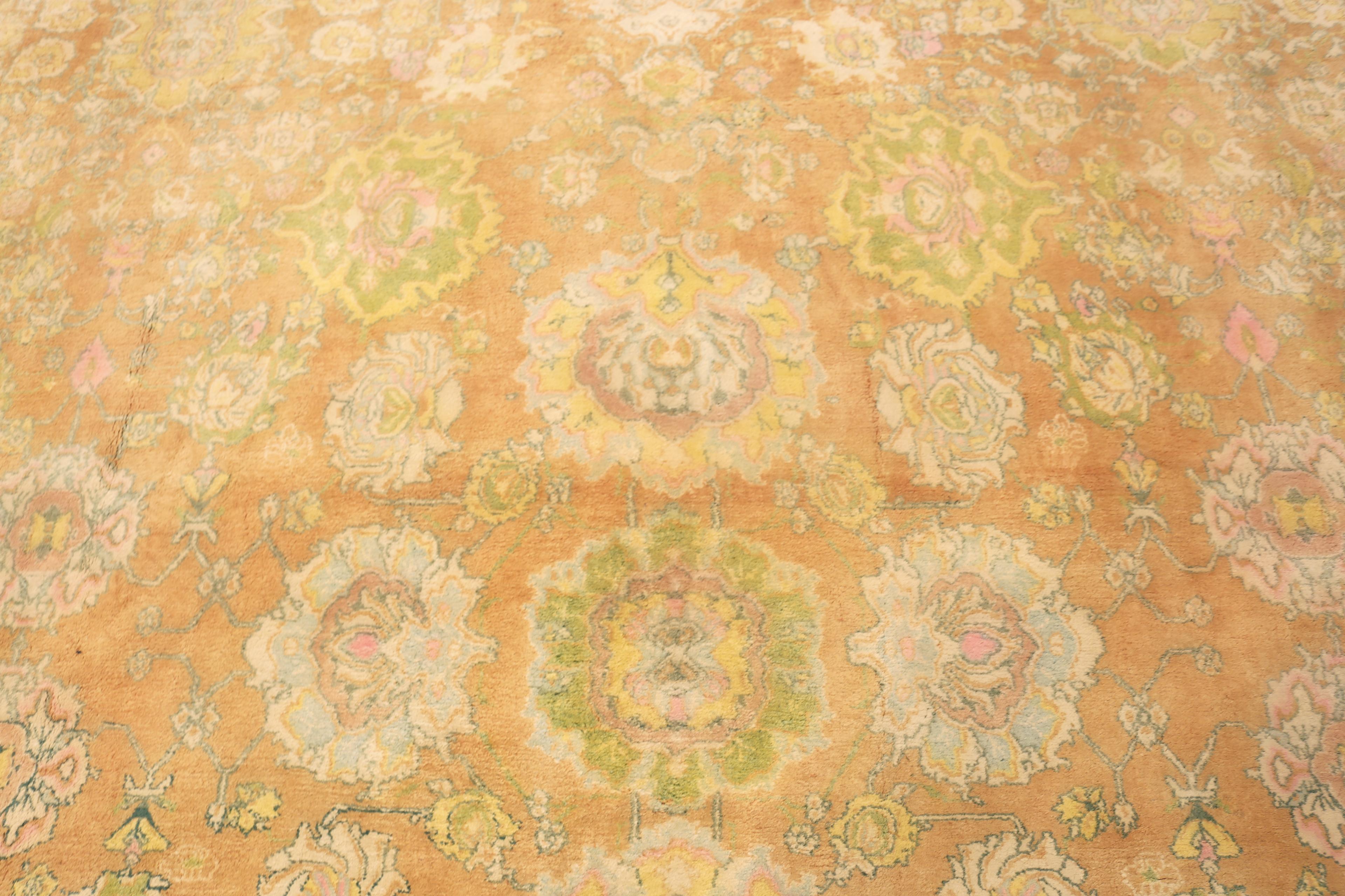 Nazmiyal Collection Tappeto indiano Agra antico e sovradimensionato 15 ft. x 22 ft. in vendita 1