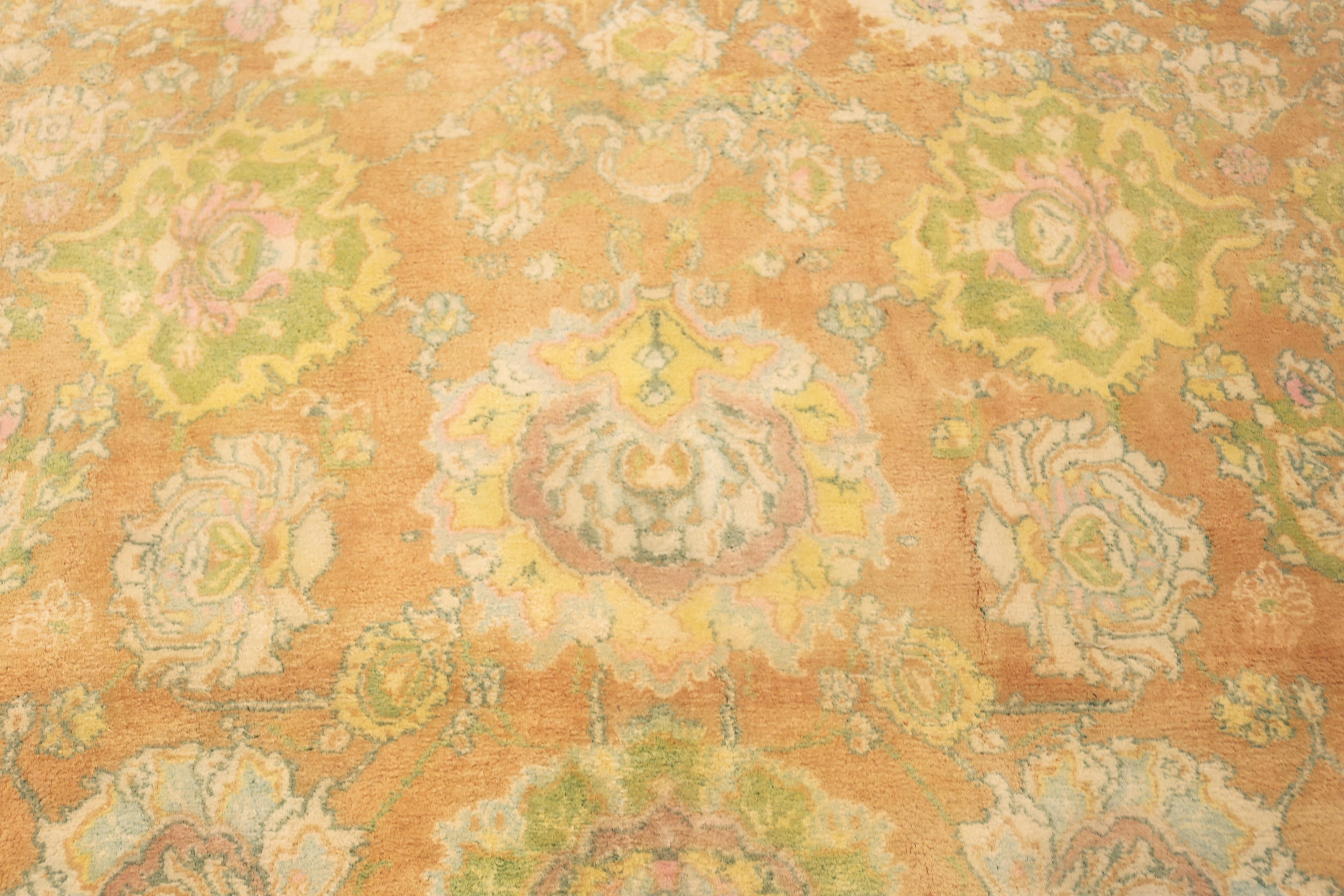 Nazmiyal Collection Tappeto indiano Agra antico e sovradimensionato 15 ft. x 22 ft. in vendita 2
