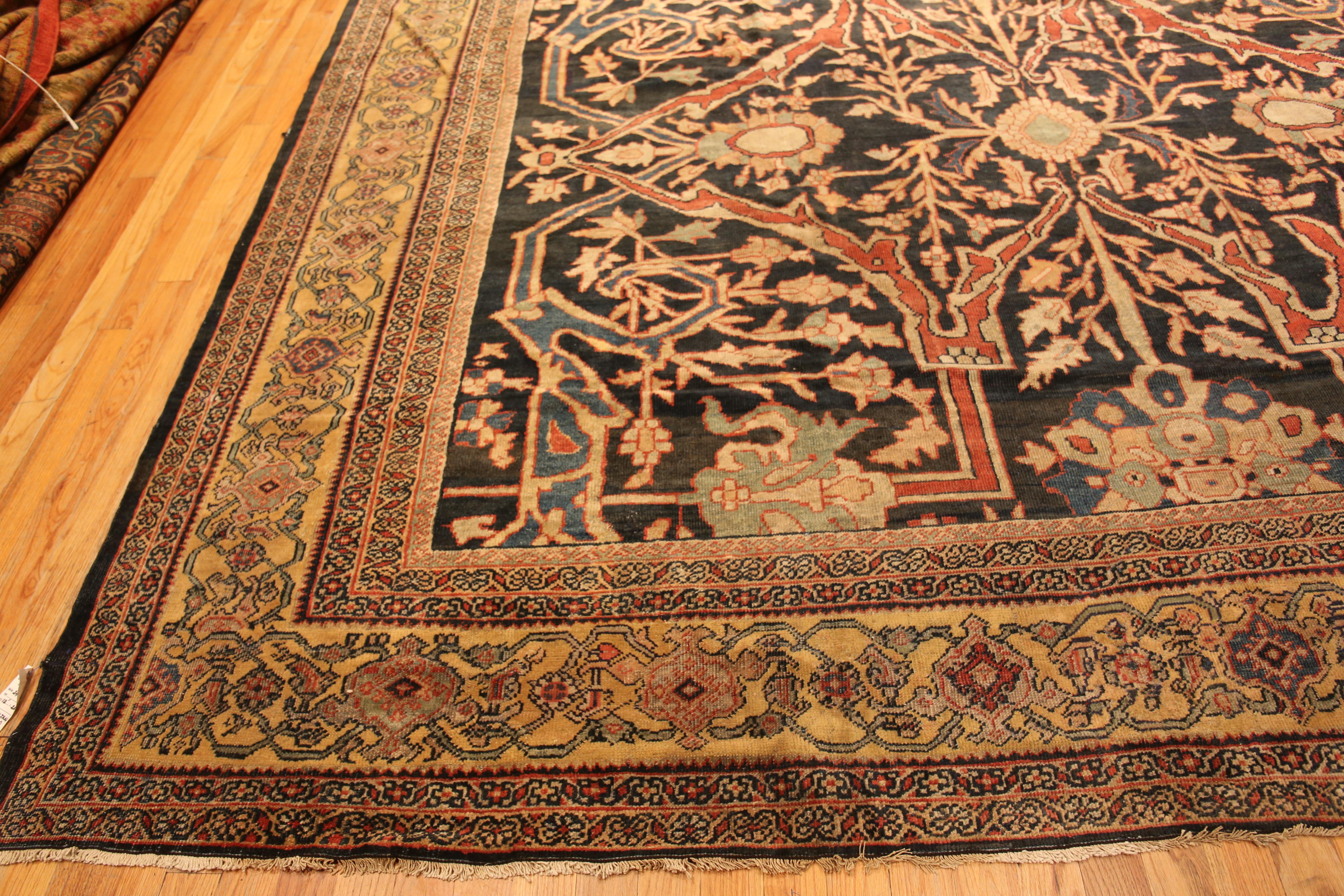 Nazmiyal Collection Antique Oversized Persian Sultanabad Rug 12' 1