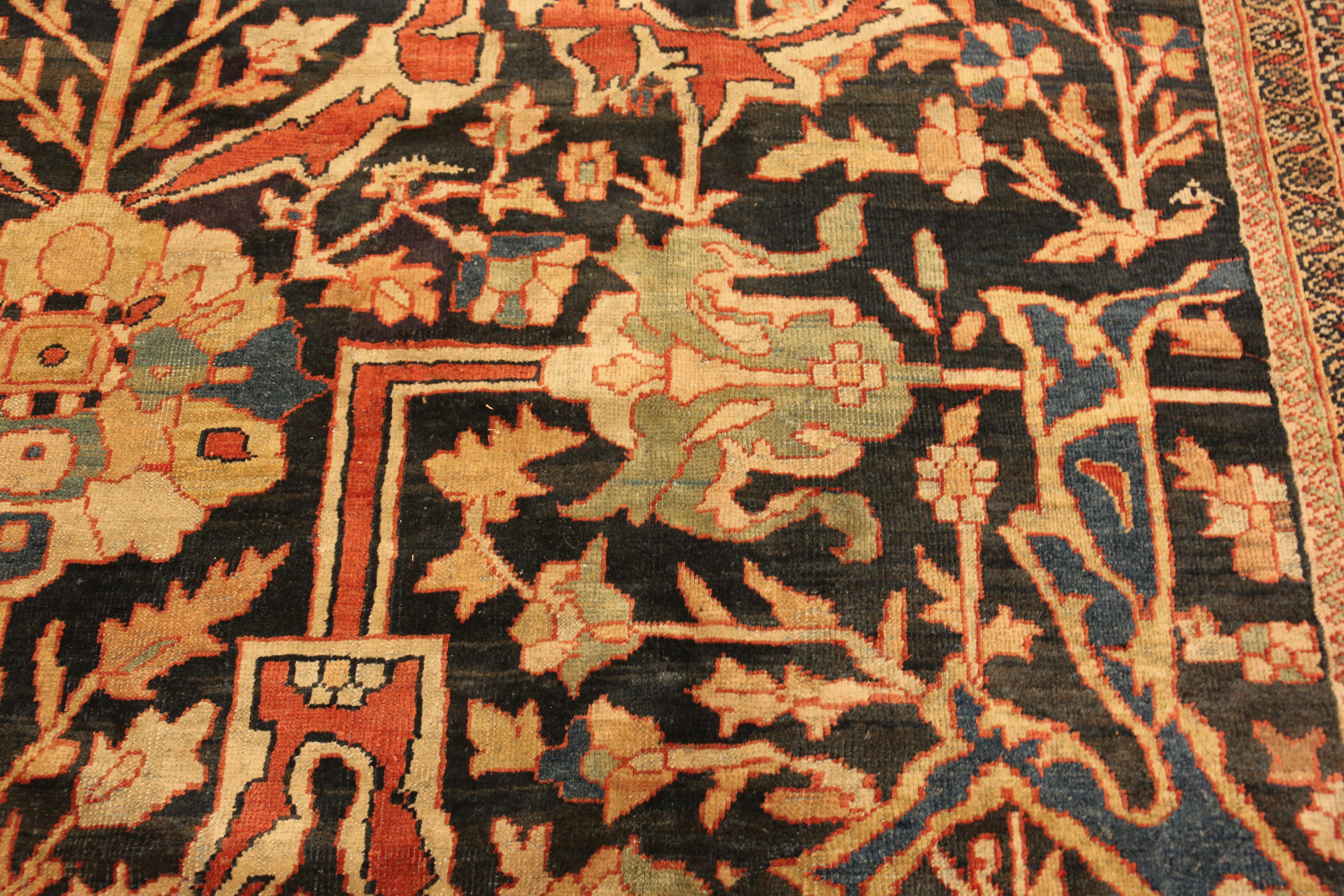 Nazmiyal Collection Antique Oversized Persian Sultanabad Rug 12' 1