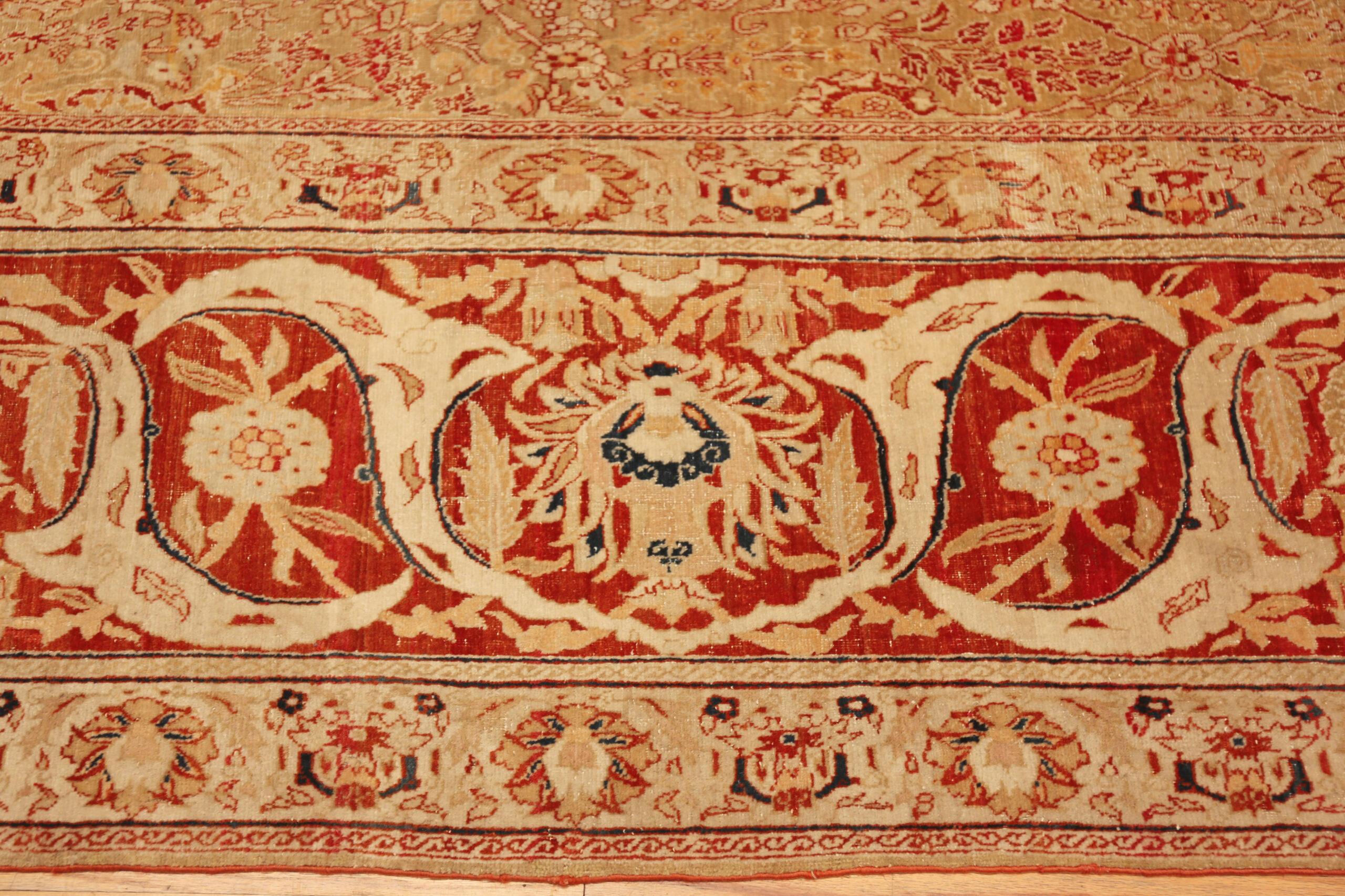 Nazmiyal Collection Antique Oversized Persian Tabriz Rug 13 ft 7 in x 21 ft 7 in For Sale 1