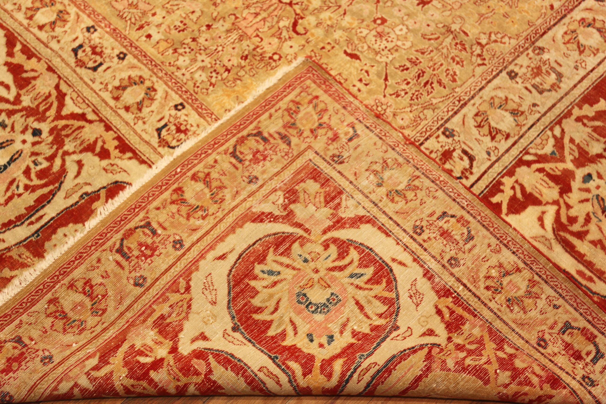 Nazmiyal Collection Antique Oversized Persian Tabriz Rug 13 ft 7 in x 21 ft 7 in For Sale 2