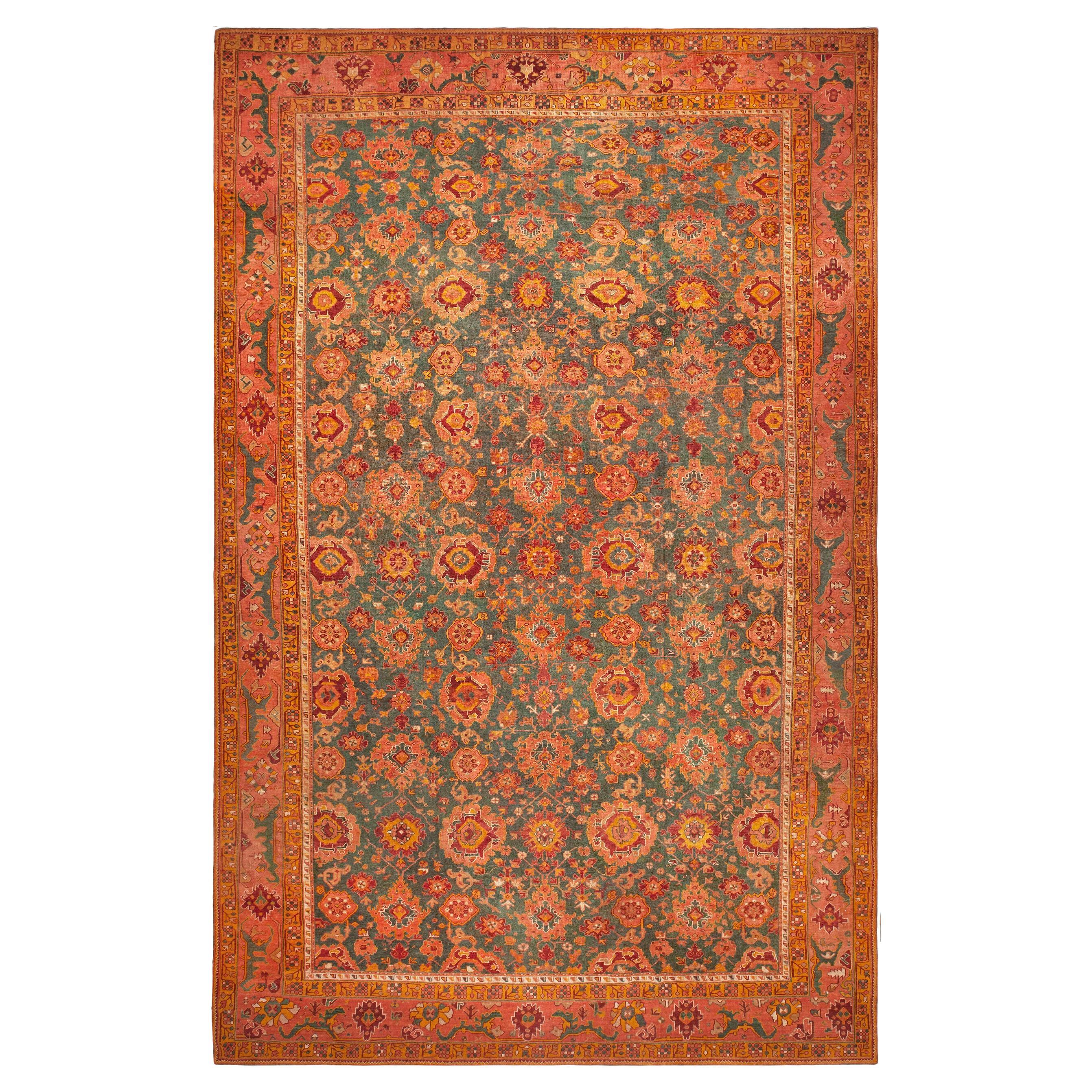 Nazmiyal Collection Antike überdimensioniert Türkisch Oushak Teppich 13' 10" x 21' 9"