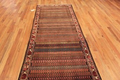 Antique Persian Bakhtiari Runner Rug. 4 ft x 12 ft 9 in