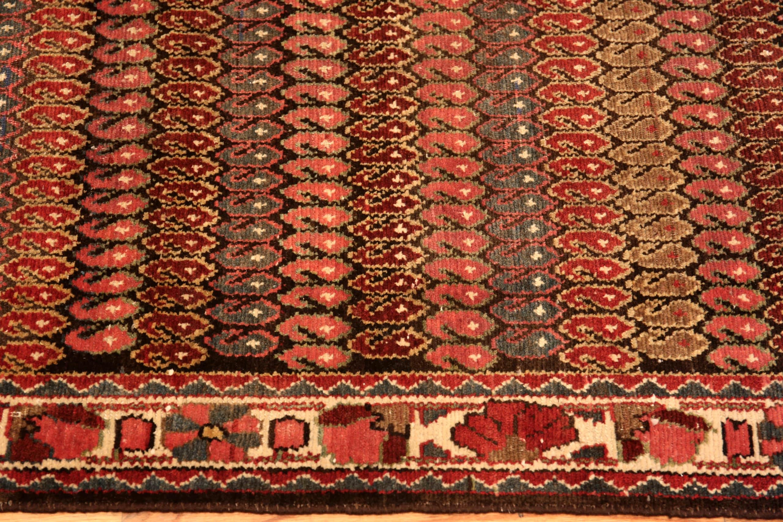Malayer Tapis de couloir persan ancien Bakhtiari. 4 pieds x 12 pieds 9 pouces en vente