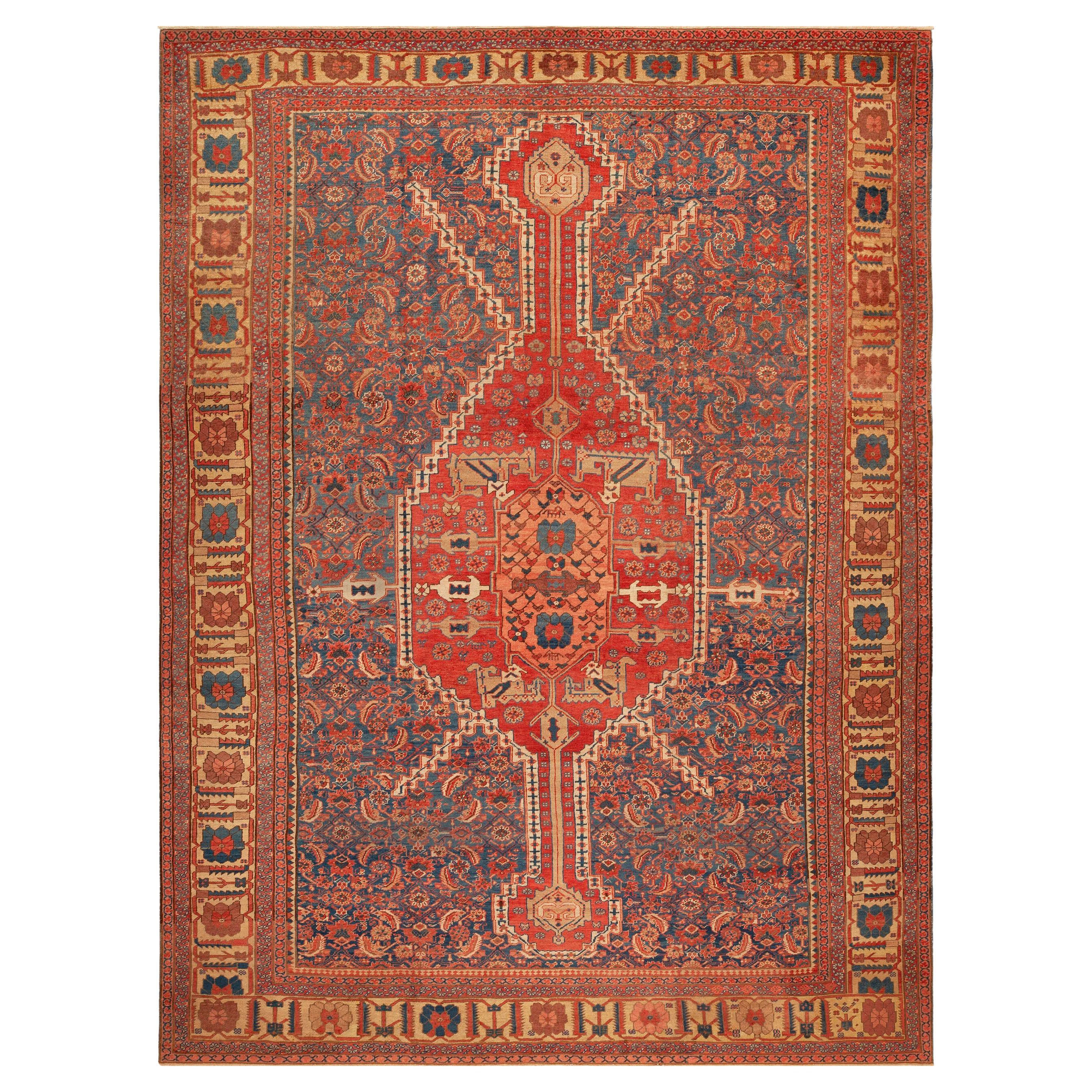 Nazmiyal Collection Antique Persian Bakshaish Large Rug 11 ft x 14 ft 9 in