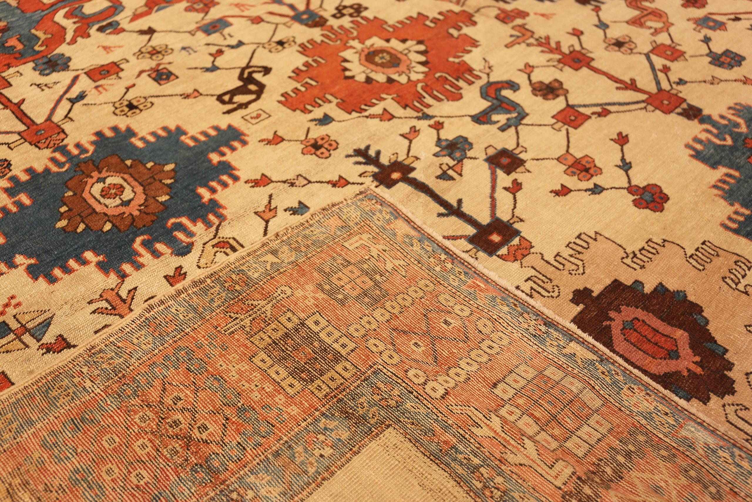 Fesselnder antiker persischer Bakshaish-Stammes-Teppich, Herkunftsland: Persien, CIRCA Datum: 1880