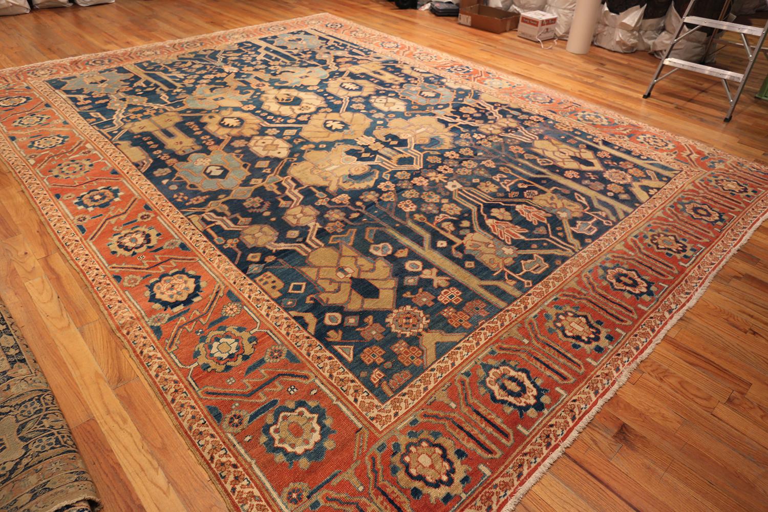 Schöner großer antiker persischer Serapi-Teppich, Herkunftsland: Persien, CIRCA Datum: 1880